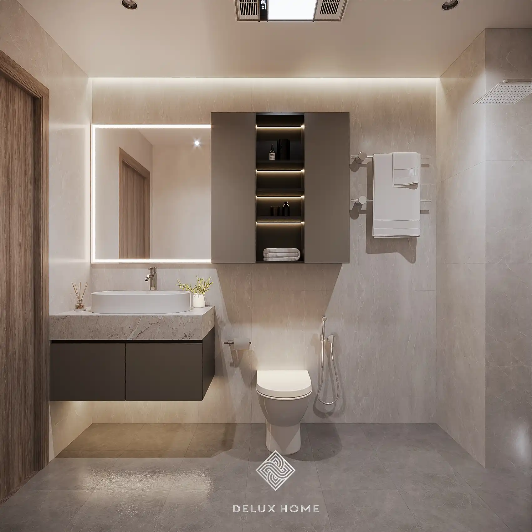 Dự án nhà phố chị Diệp Đông Anh - phòng tắm