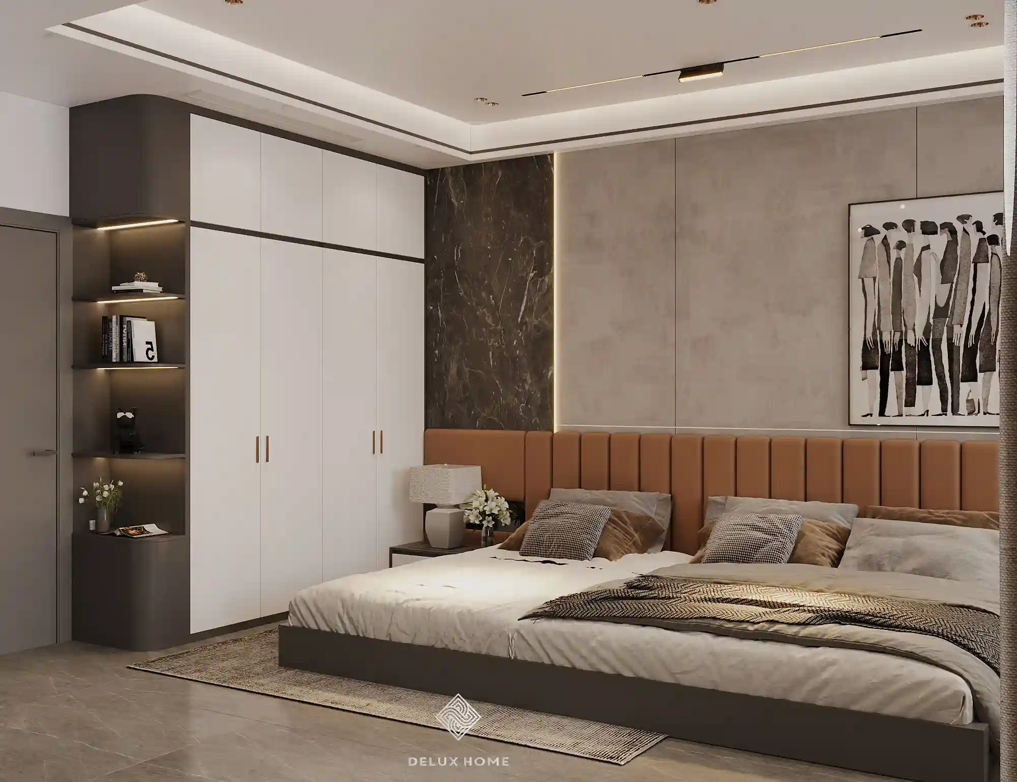 Dự án nhà phố chị Trang Cự Lộc - phòng ngủ master