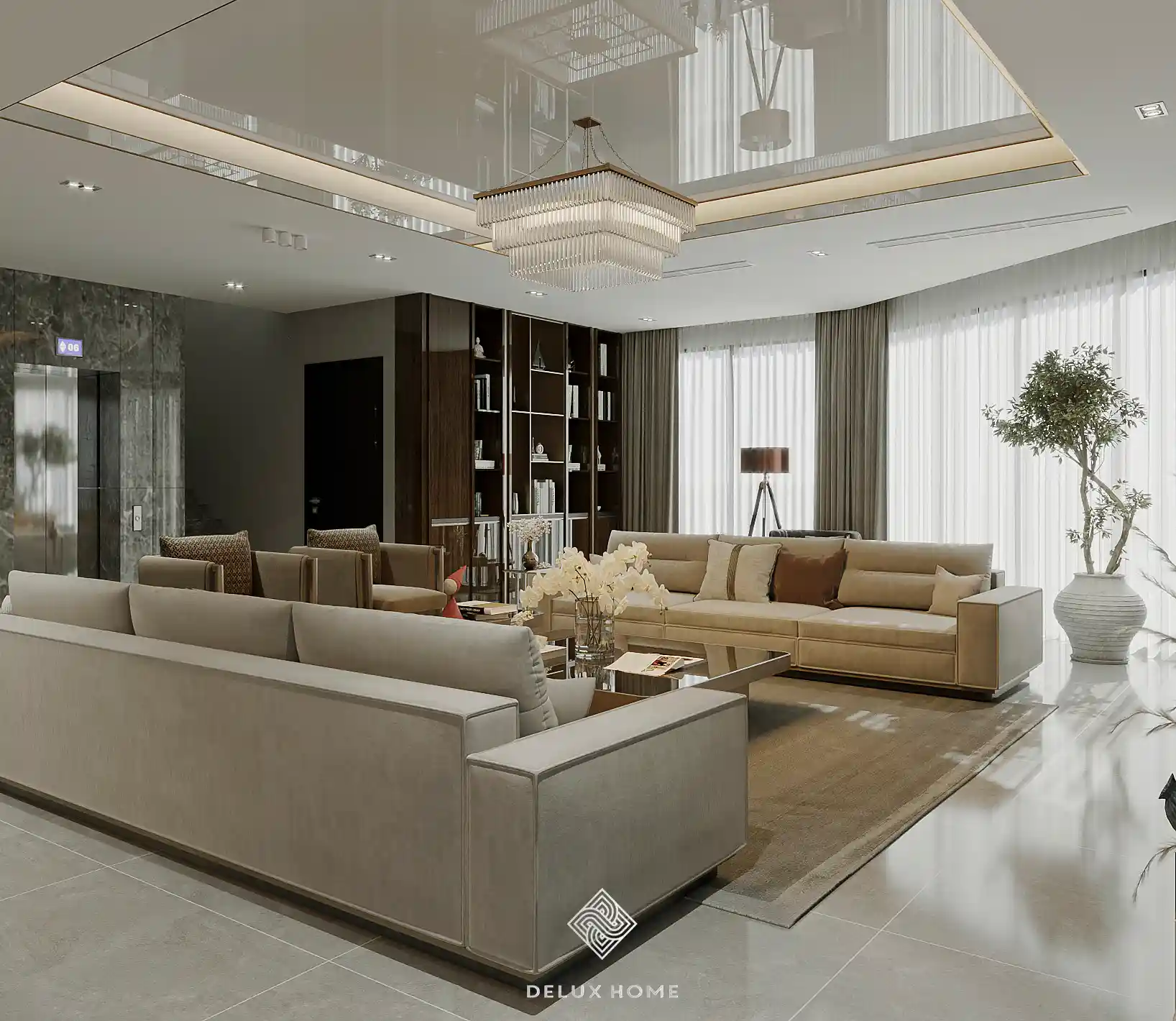 Dự án biệt thự Thái Bình - phòng khách