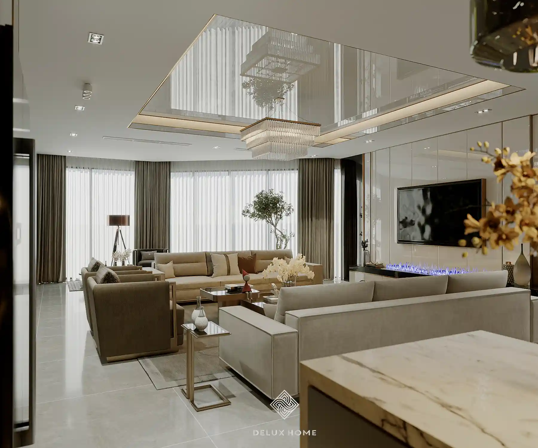 Dự án biệt thự Thái Bình - phòng khách