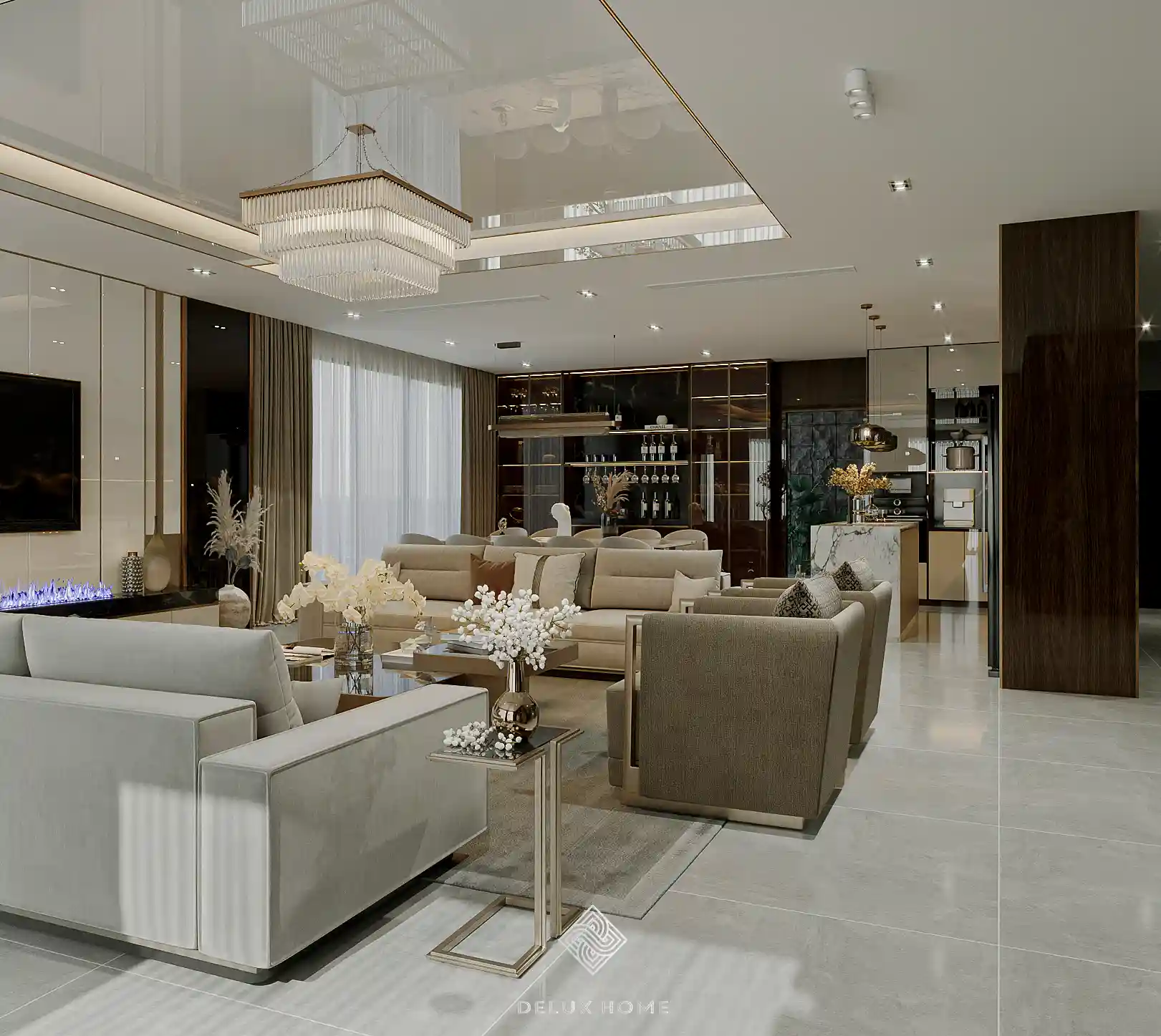 Dự án biệt thự Thái Bình - phòng khách
