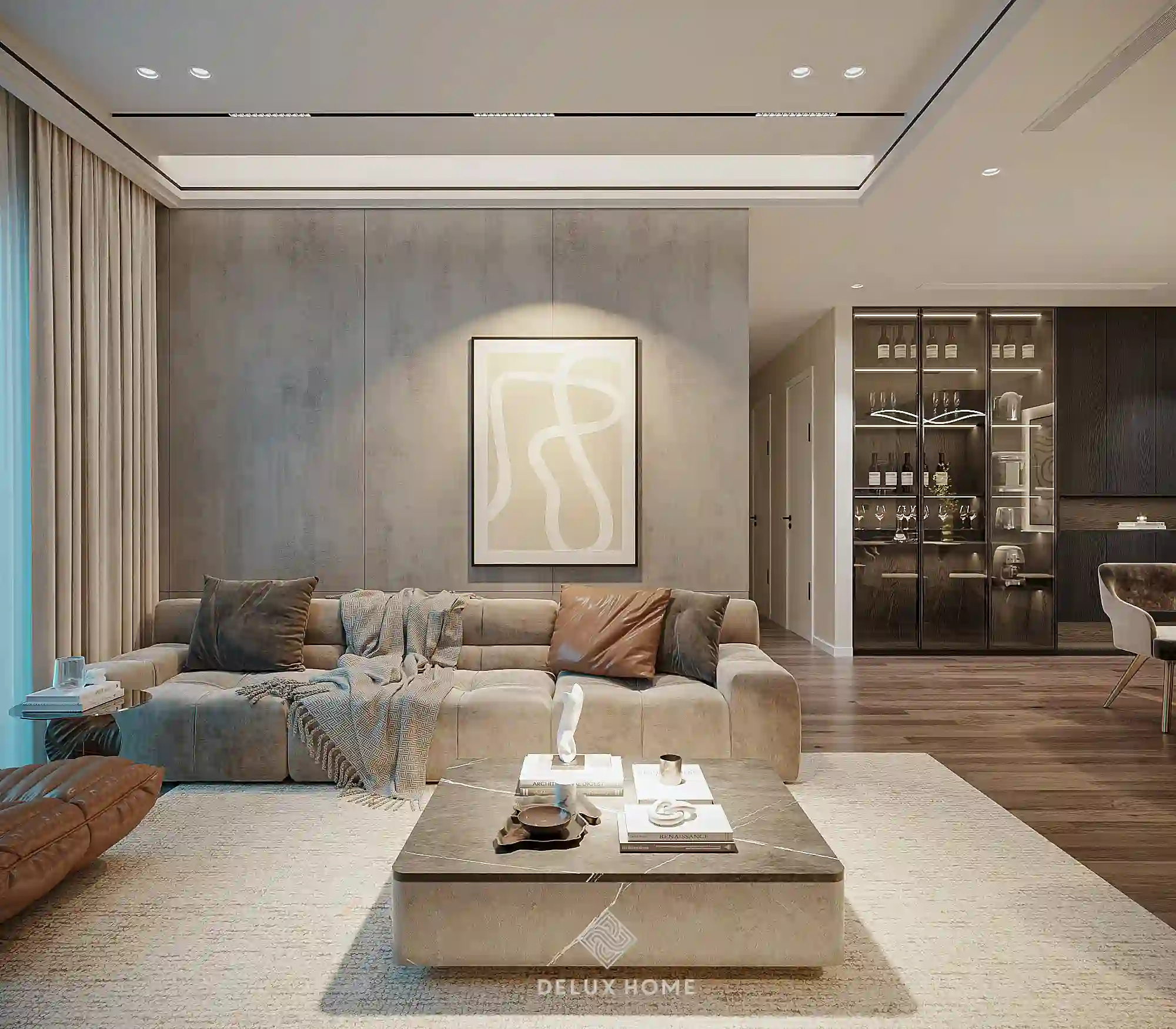 Dự án chung cư Hoàng Thành Pearl - phòng khách