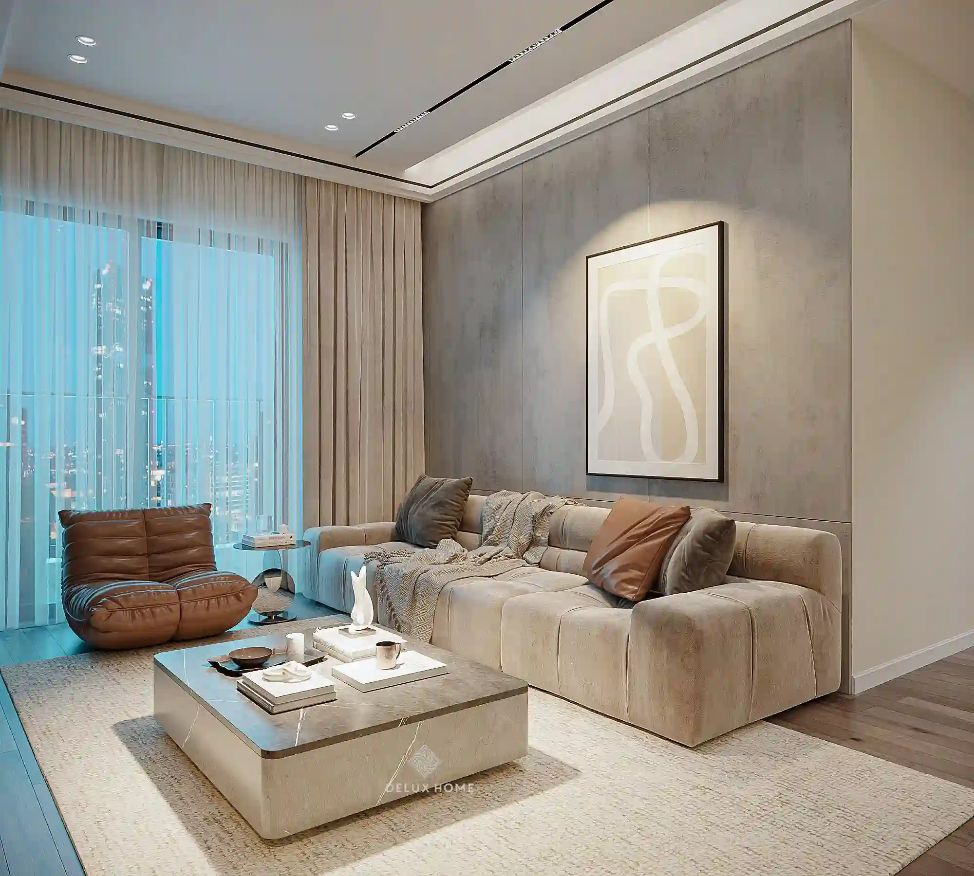 Dự án chung cư Hoàng Thành Pearl - phòng khách