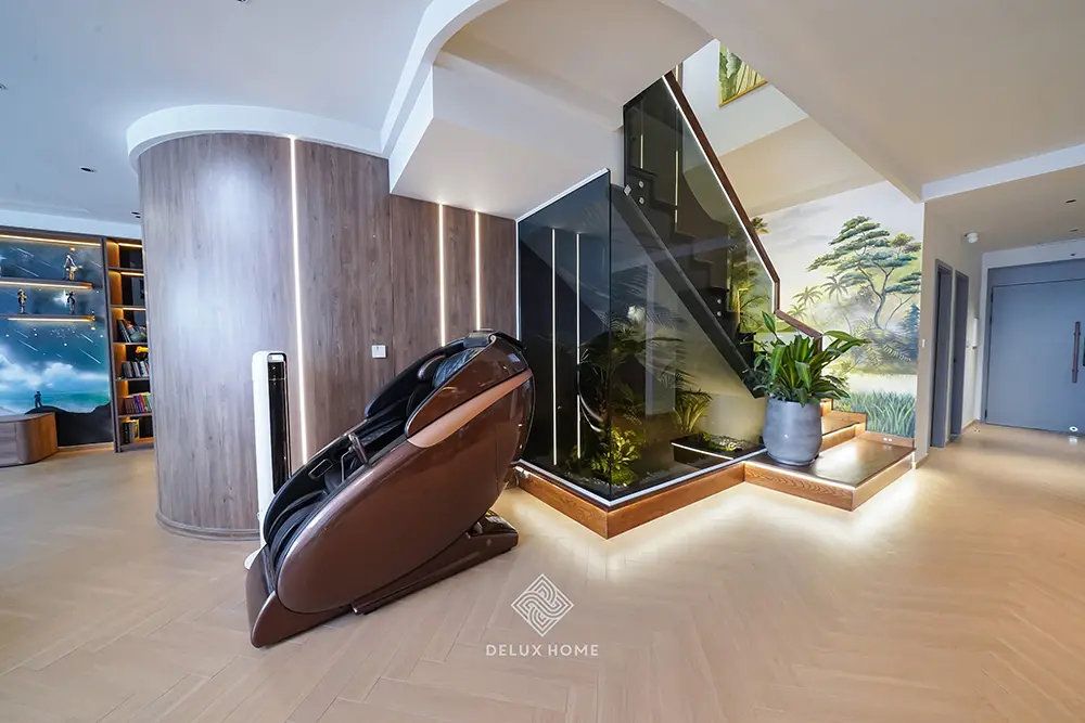 Dự án thi công biệt thự duplex the pride - anh dũng - phòng khách