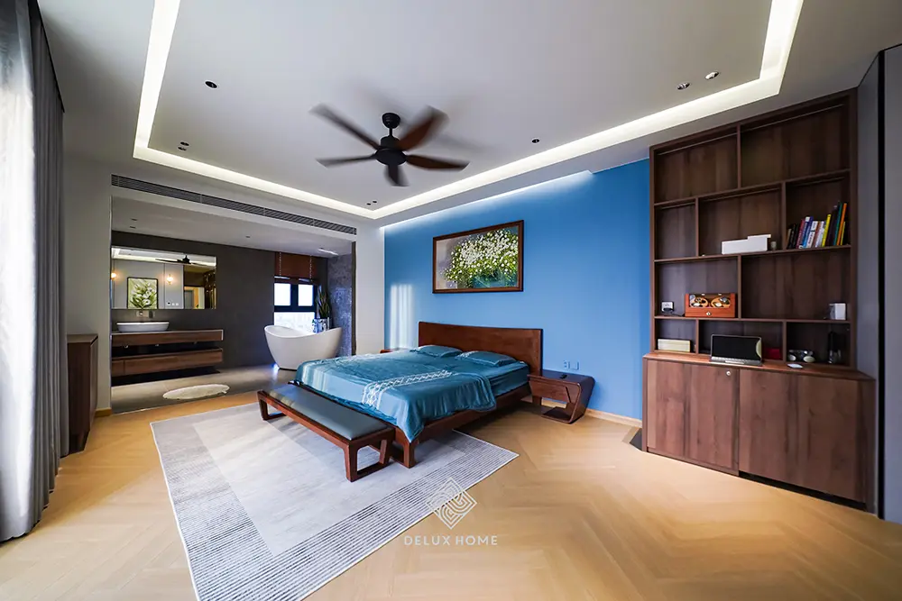 Dự án thi công biệt thự duplex the pride - anh dũng - phòng ngủ ba mẹ