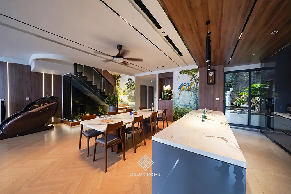 Dự án thi công biệt thự duplex the pride - anh dũng - phòng bếp