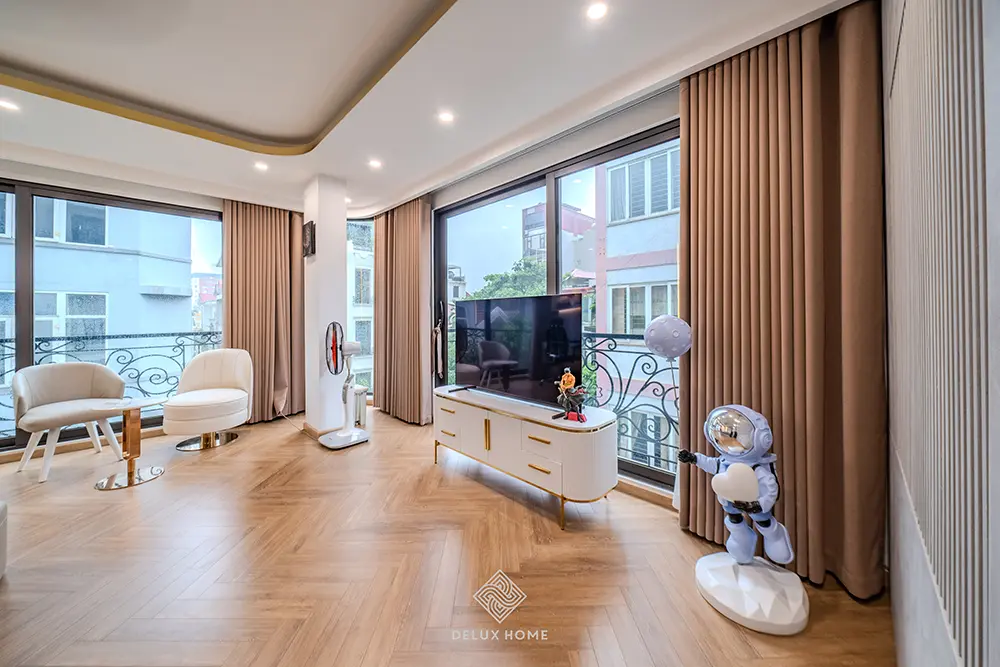 Dự án thi công biệt thự hoàng cầu - anh Hưng - phòng ngủ bé trai