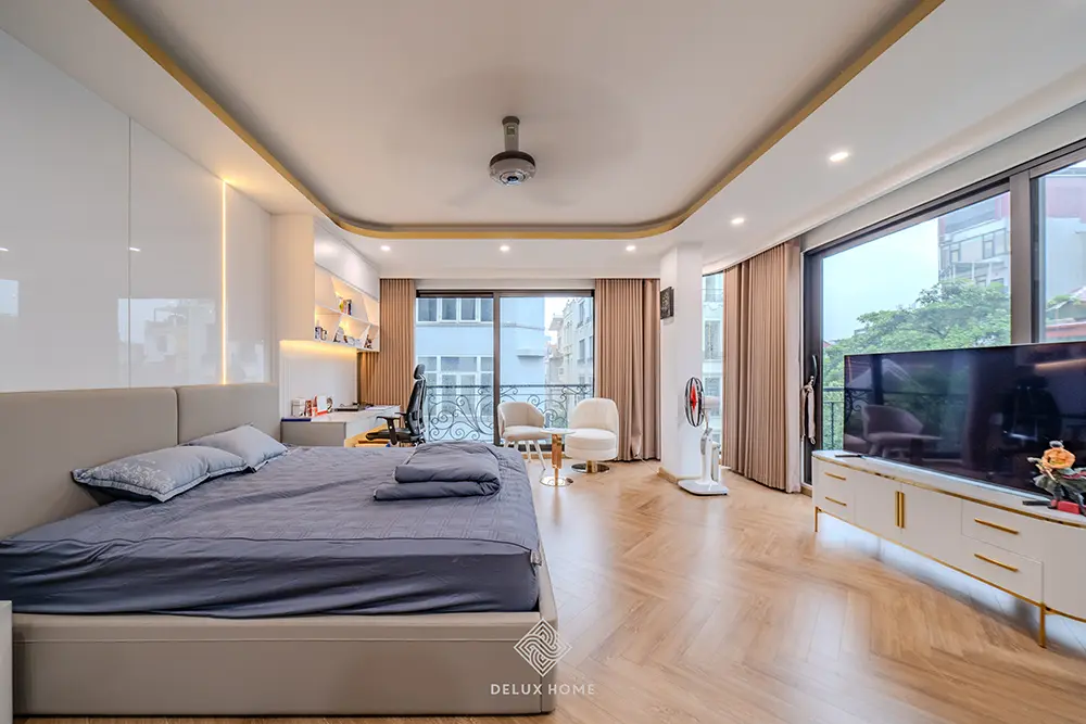 Dự án thi công biệt thự hoàng cầu - anh Hưng - phòng ngủ bé trai