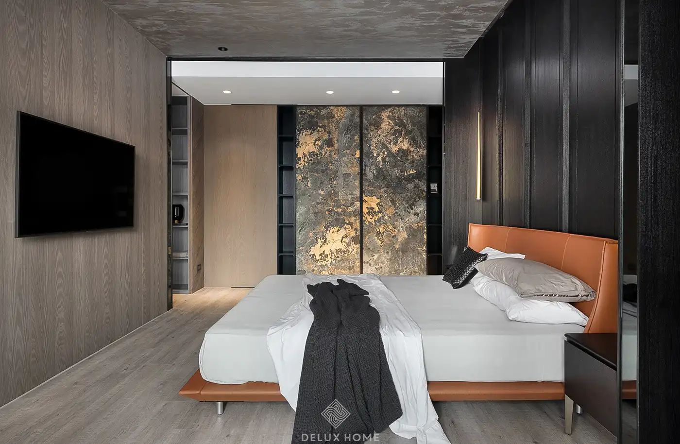 Thi công chung cư Metropolis anh Khánh phòng ngủ Master 2