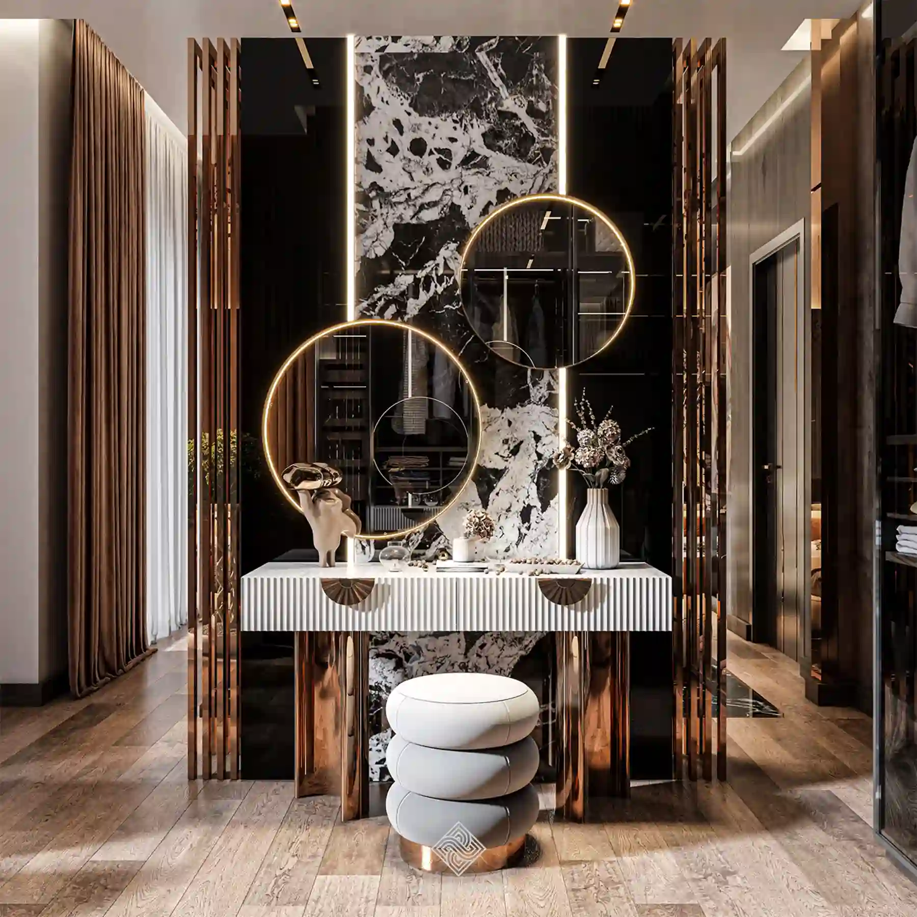 Dự án biệt thự seren Villa - Anh Hùng - phòng thay đồ