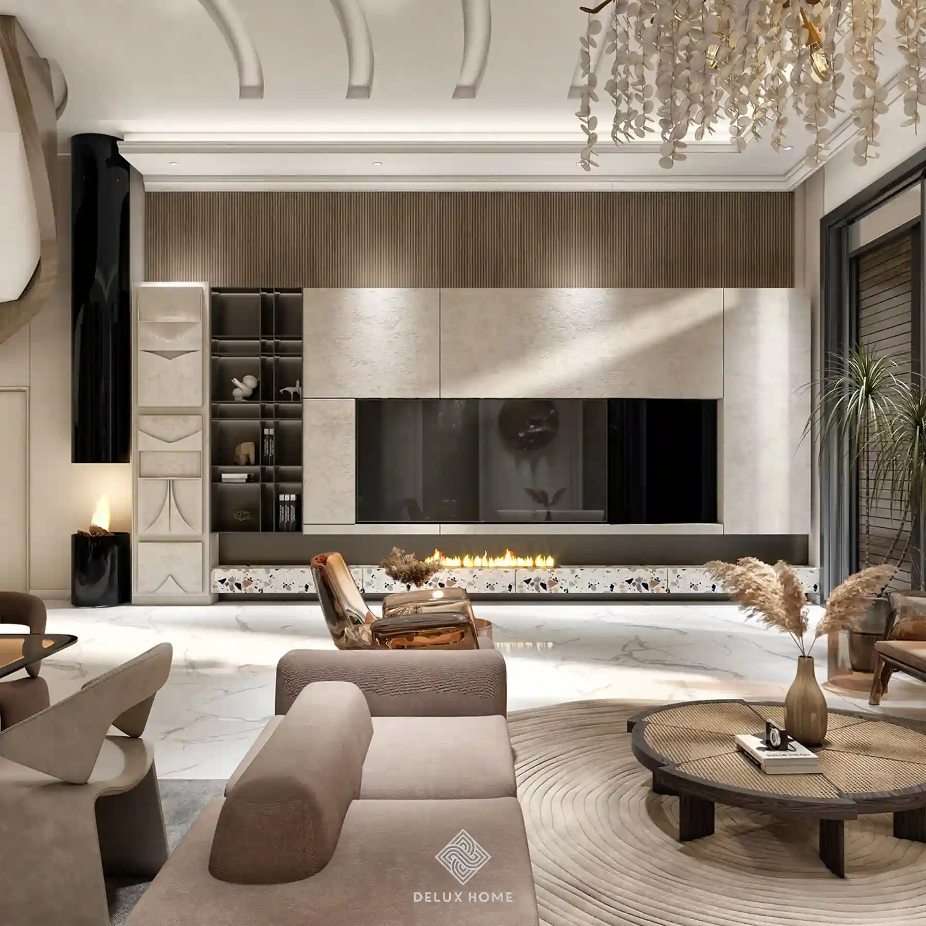 Dự án biệt thự seren Villa - Anh Hùng - phòng khách
