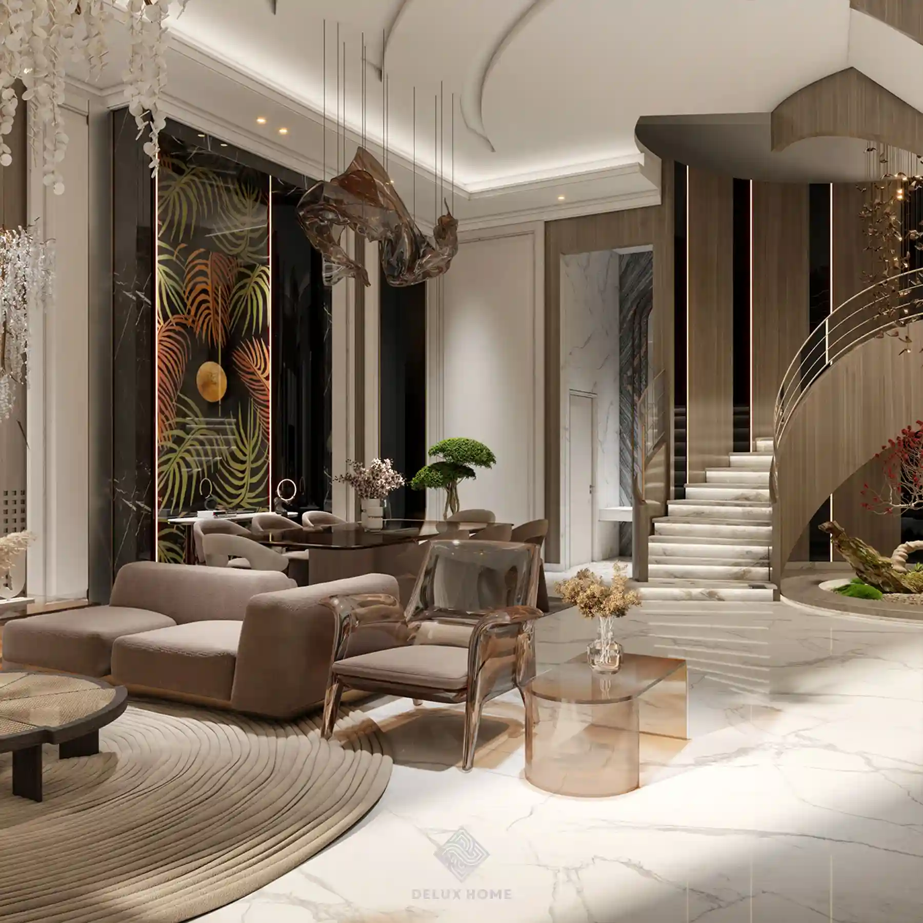 Dự án biệt thự seren Villa - Anh Hùng - phòng khách