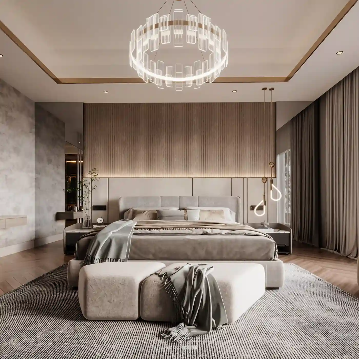 Dự án biệt thự Villa Ciputra - ông Thanh - phòng ngủ