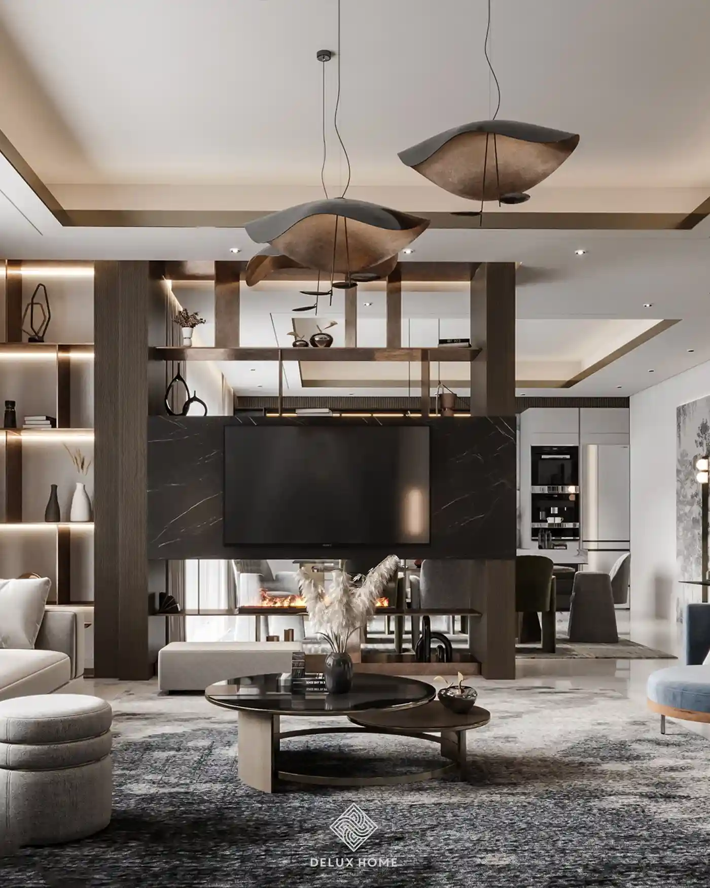 Dự án biệt thự Villa Ciputra - ông Thanh - phòng khách