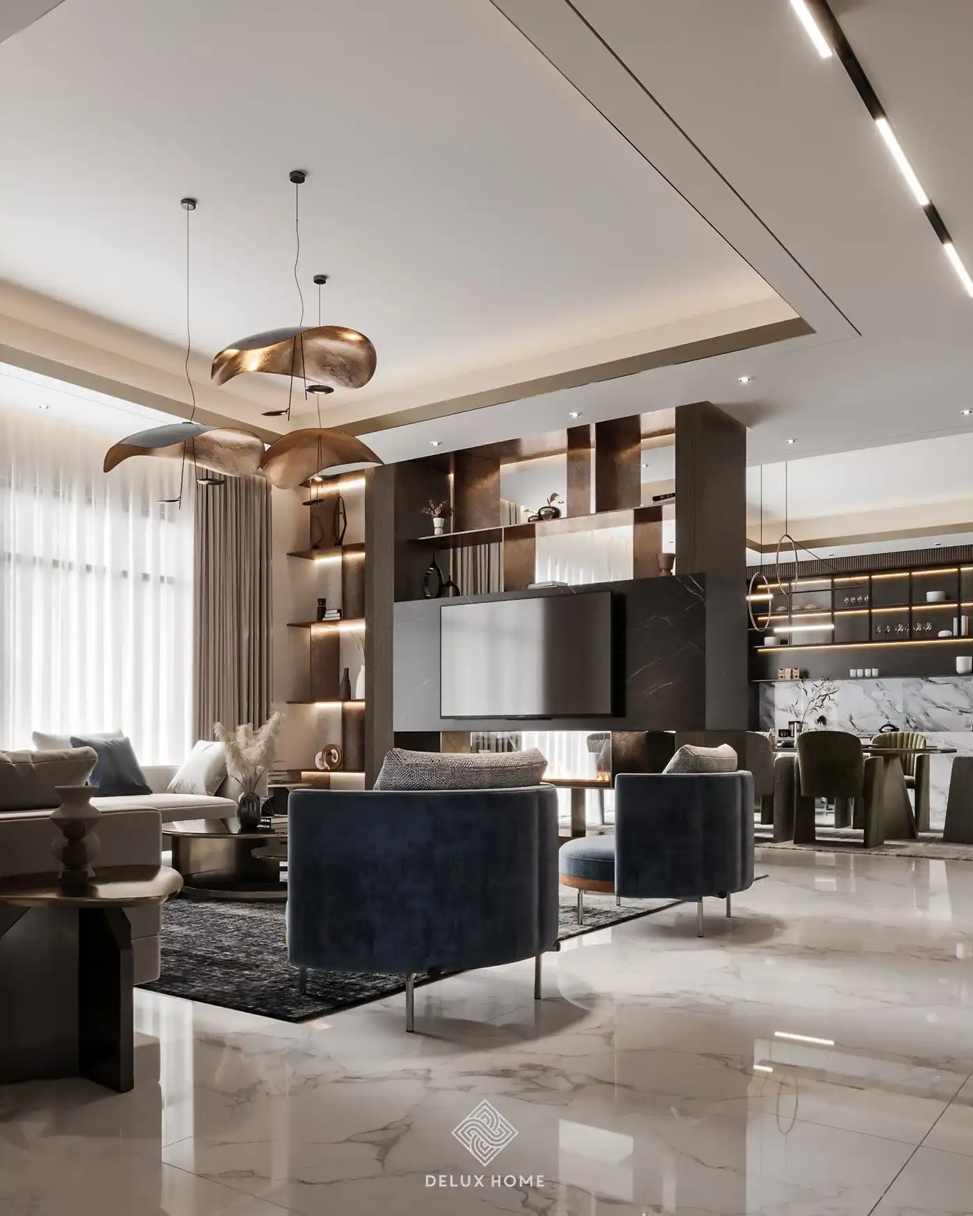Dự án biệt thự Villa Ciputra - ông Thanh - phòng khách