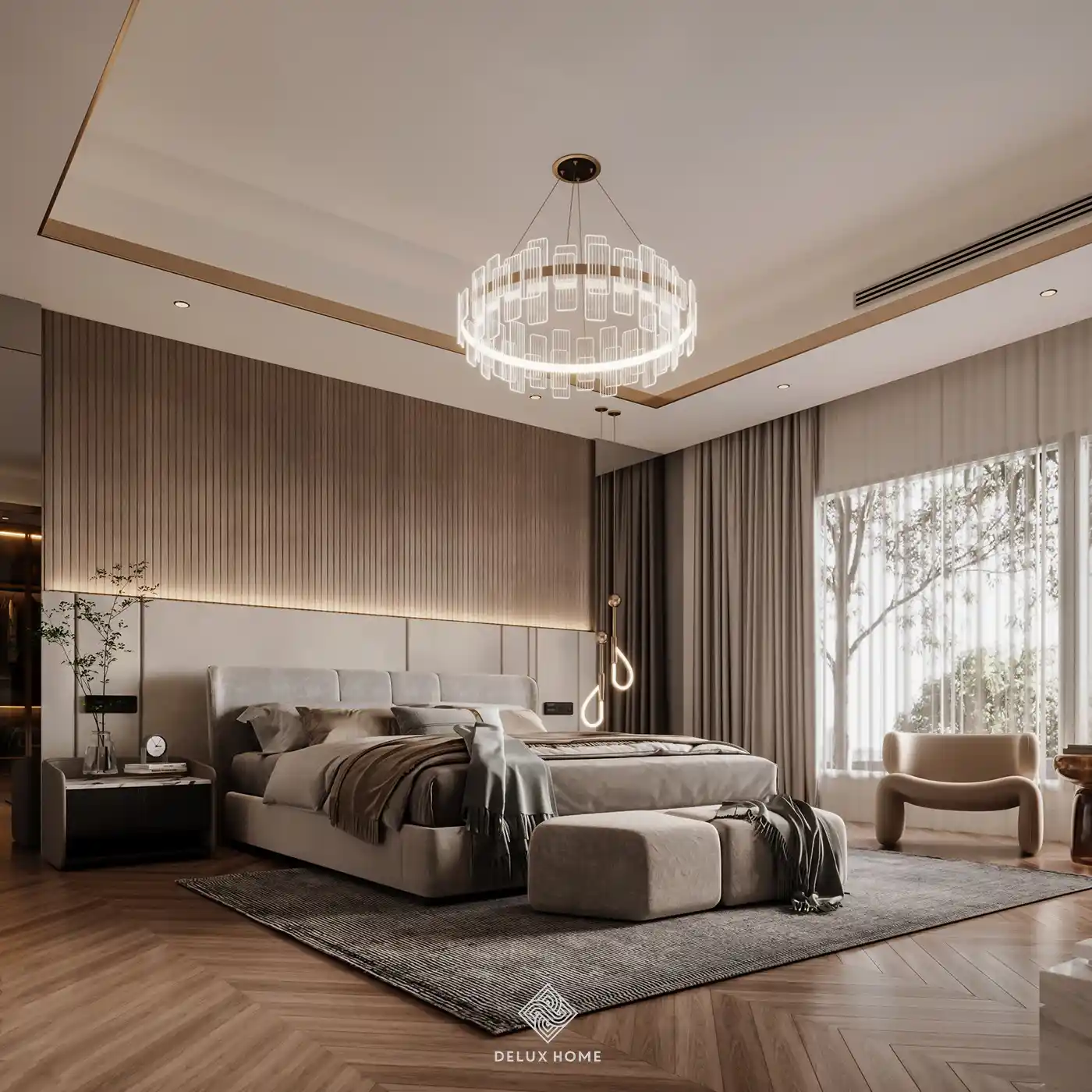 Dự án biệt thự Villa Ciputra - ông Thanh - phòng ngủ