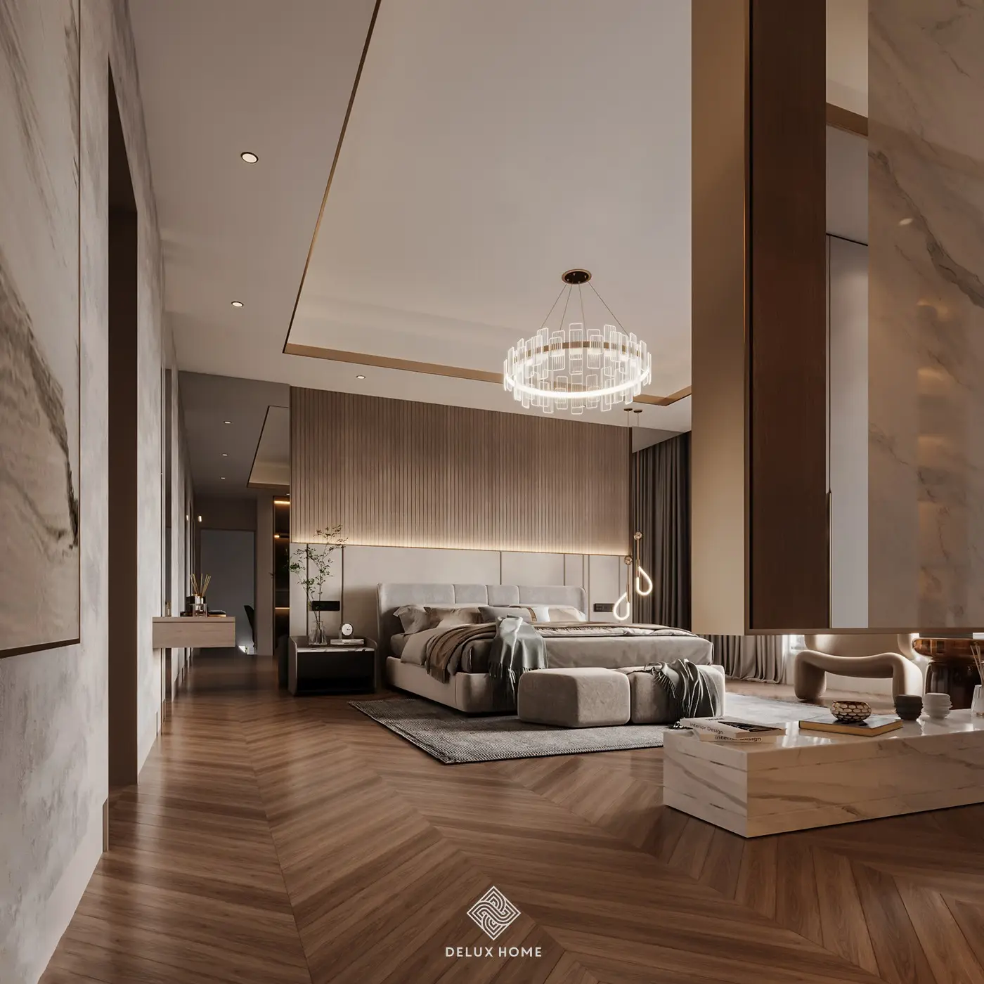 Dự án biệt thự Villa Ciputra - ông Thanh - phòng ngủ
