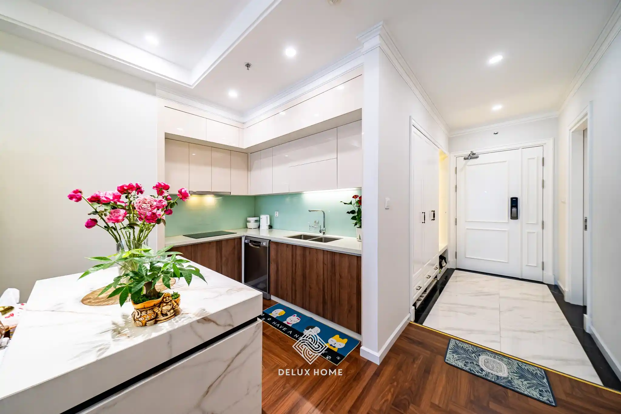 Dự án thi công chung cư Hateco Laroma - phòng bếp