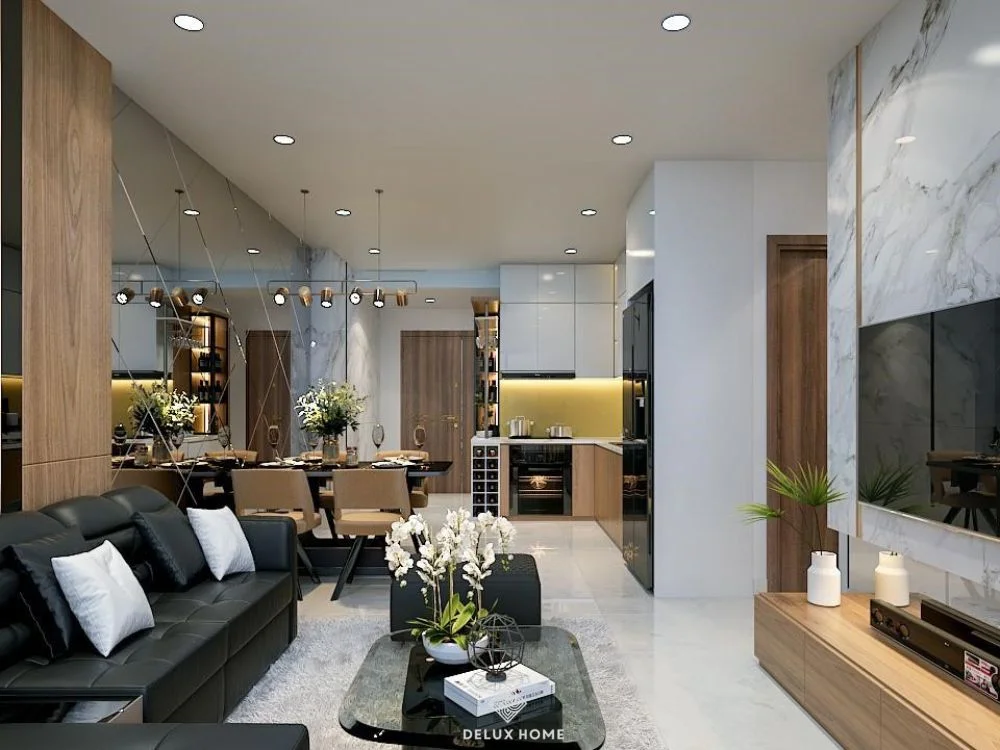 Thiết kế nội thất chung cư 2 phòng ngủ