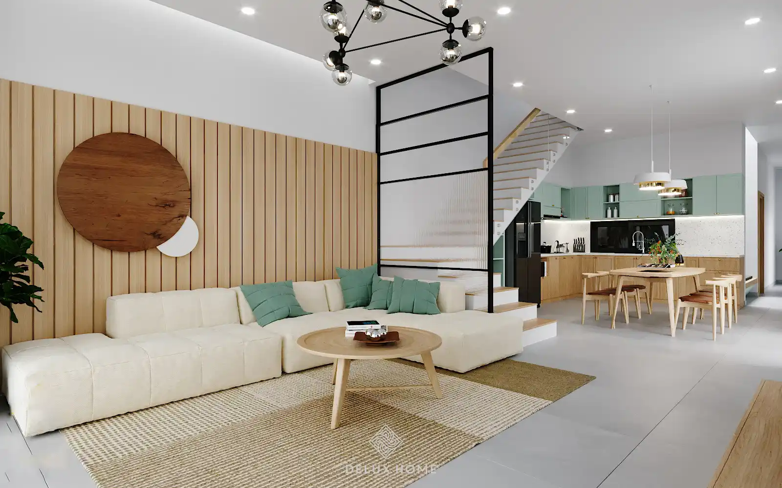 Thiết kế nội thất nhà ống 2 tầng