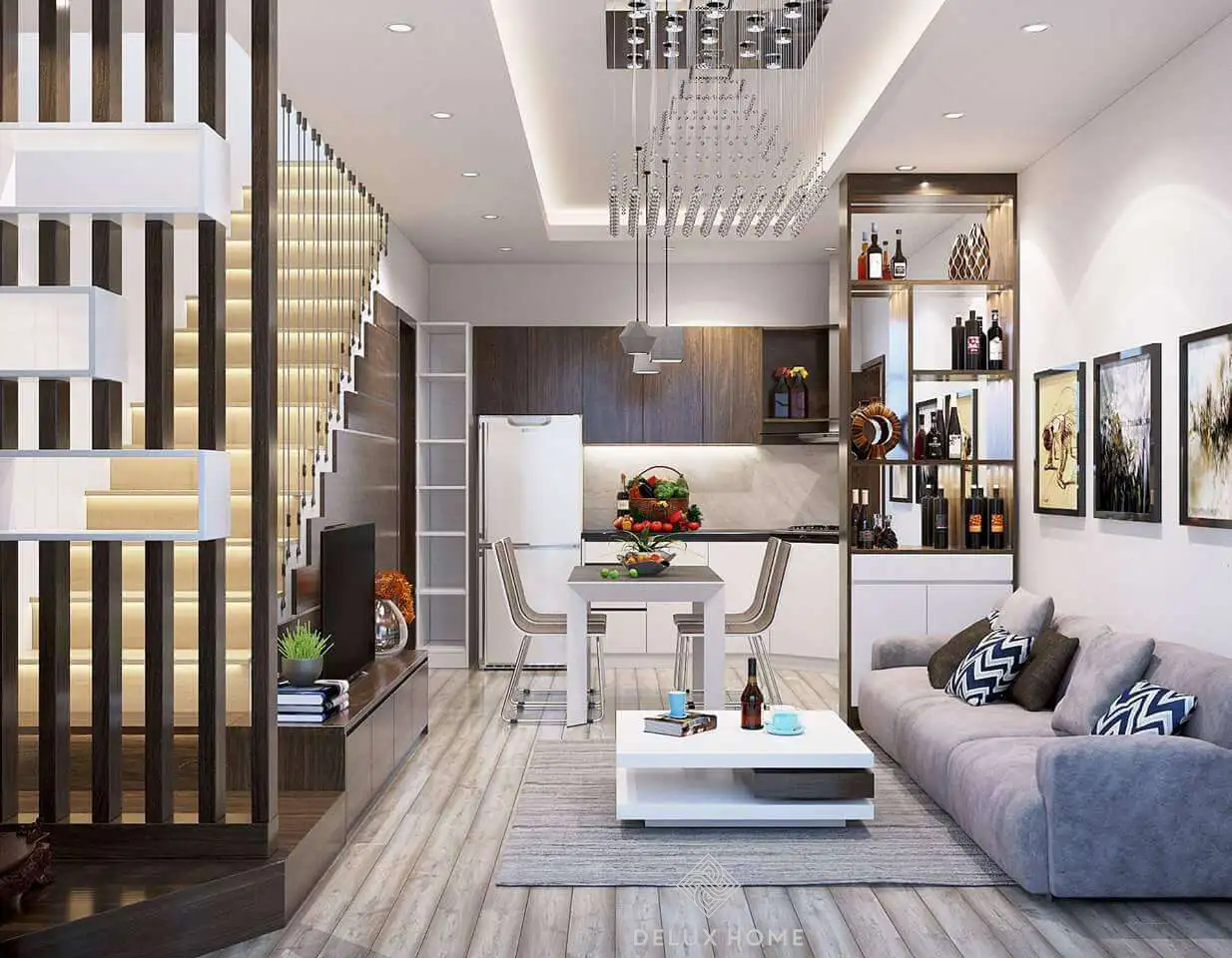 Thiết kế nội thất nhà phố diện tích nhỏ