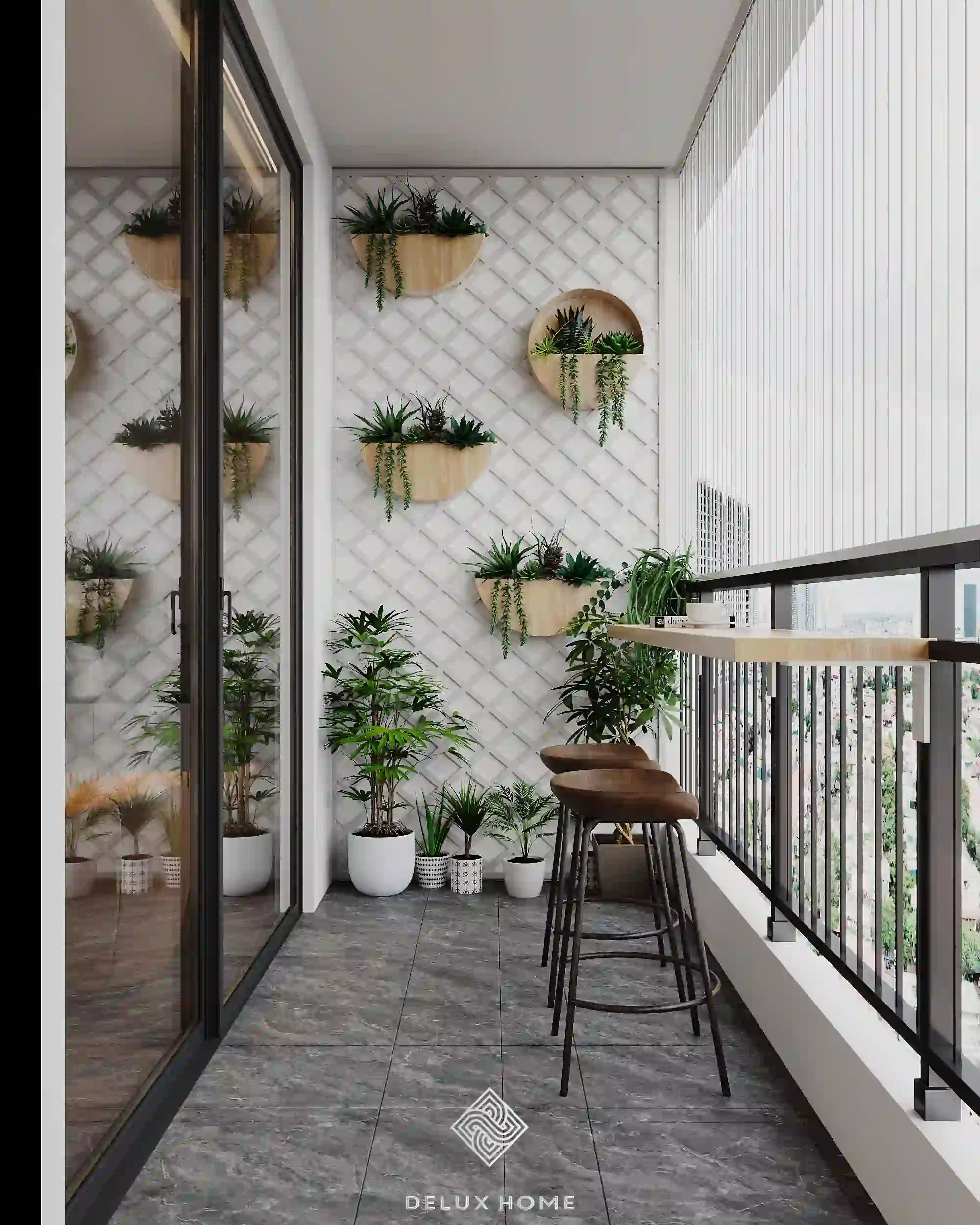 Dự án chung cư GreenPark - chị Phương - ban công