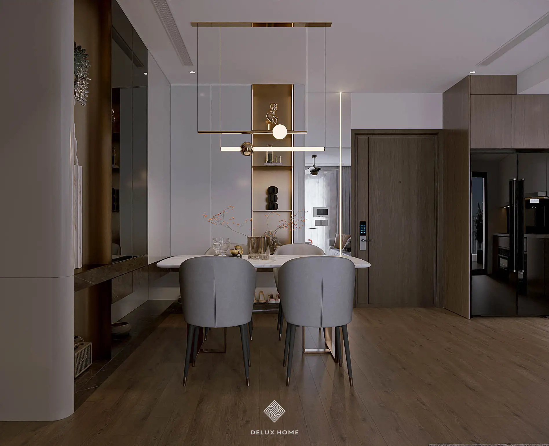 Dự án chung cư Hoàng Thành Pearl - chị Huyền - phòng bếp