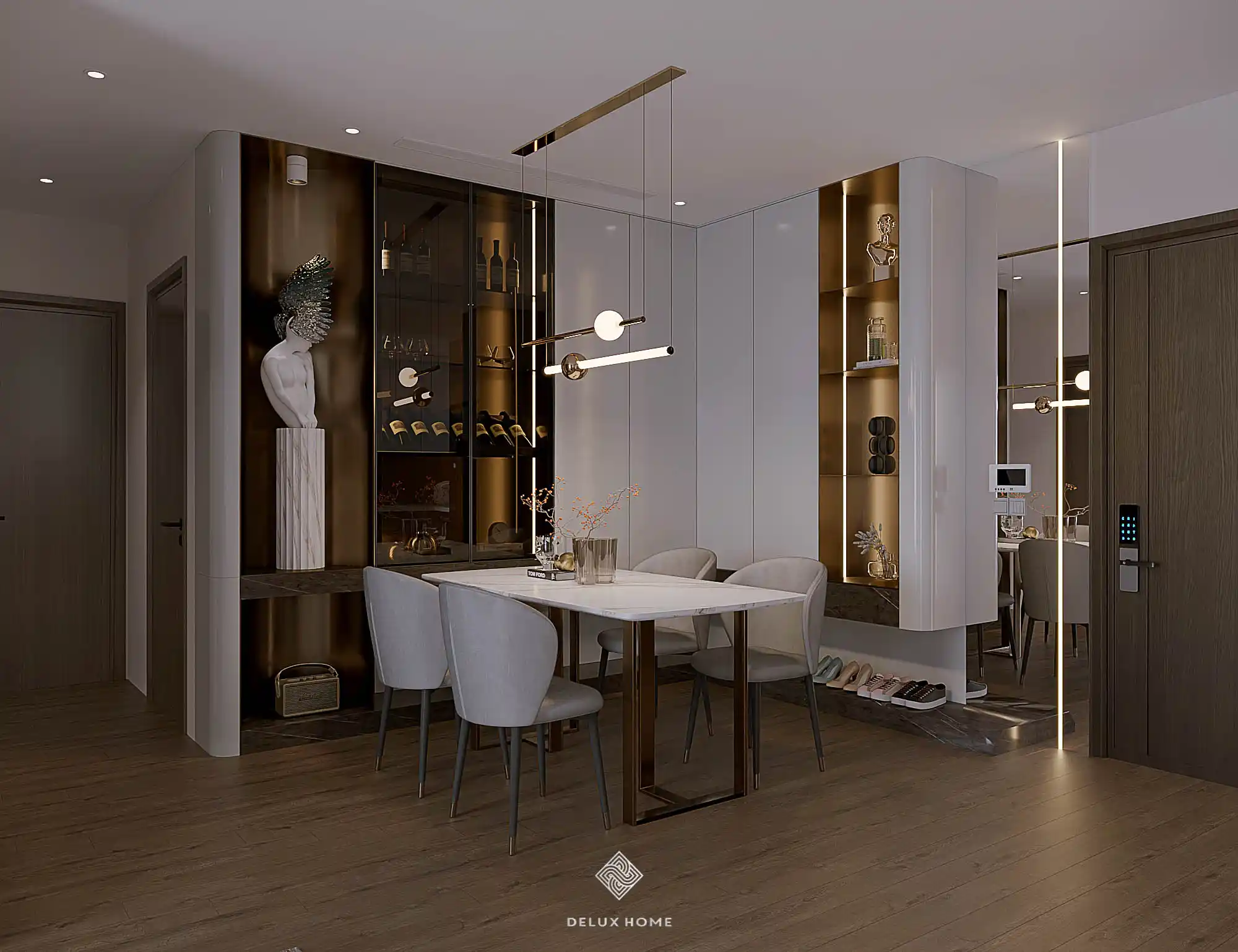 Dự án chung cư Hoàng Thành Pearl - chị Huyền - phòng bếp