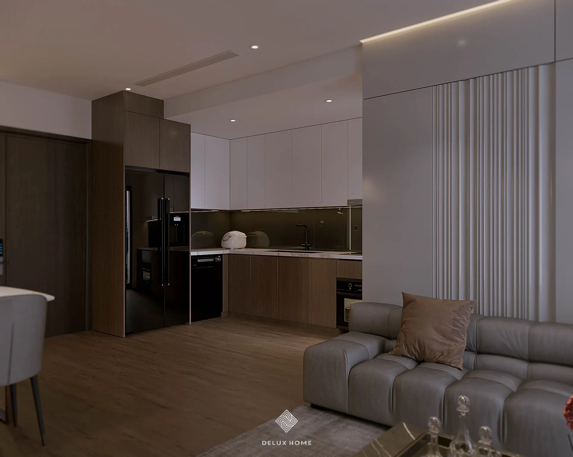 Dự án chung cư Hoàng Thành Pearl - chị Huyền - phòng bếp