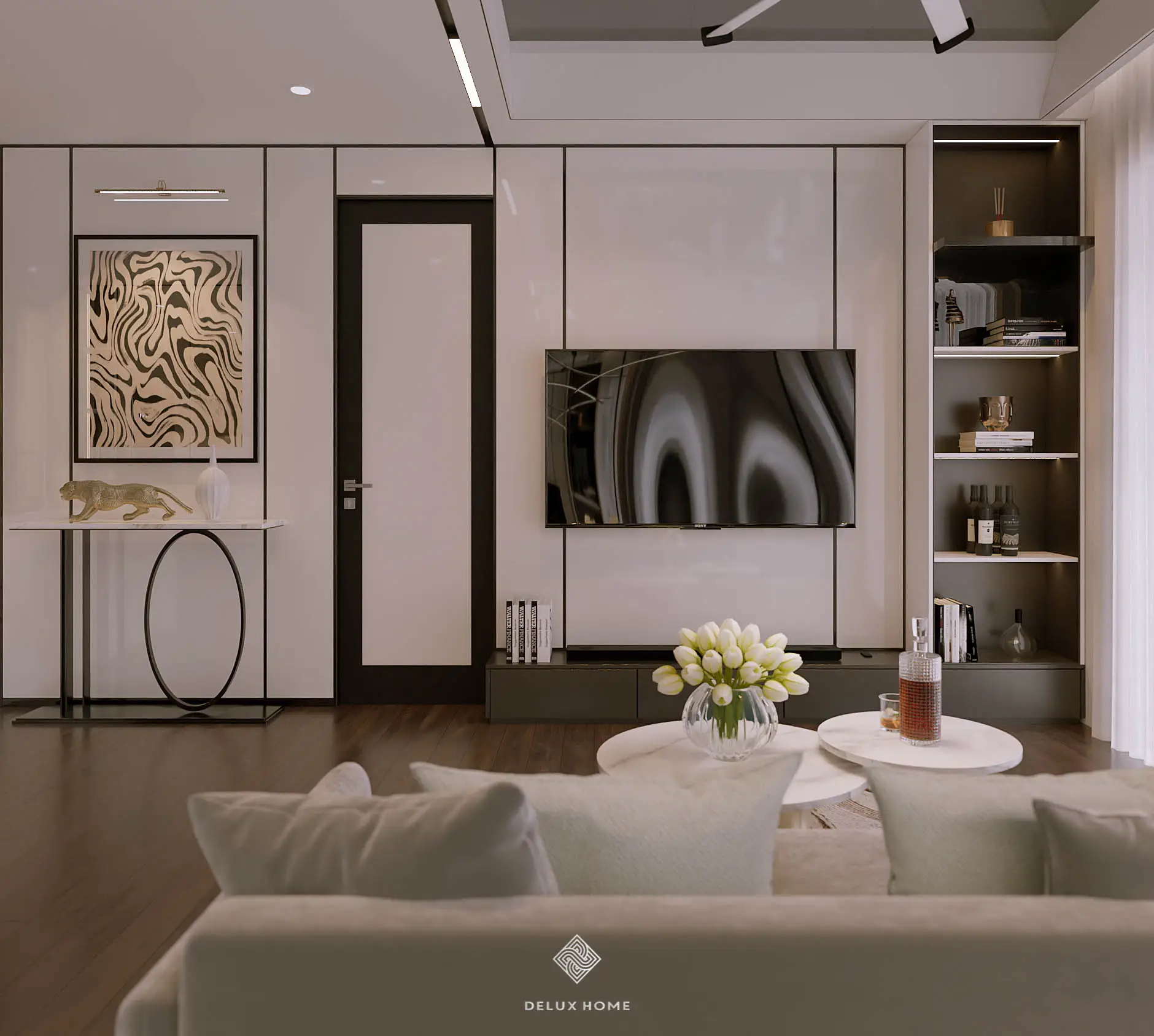 Dự án chung cư Masteri West Heights - chị Nghi - phòng khách