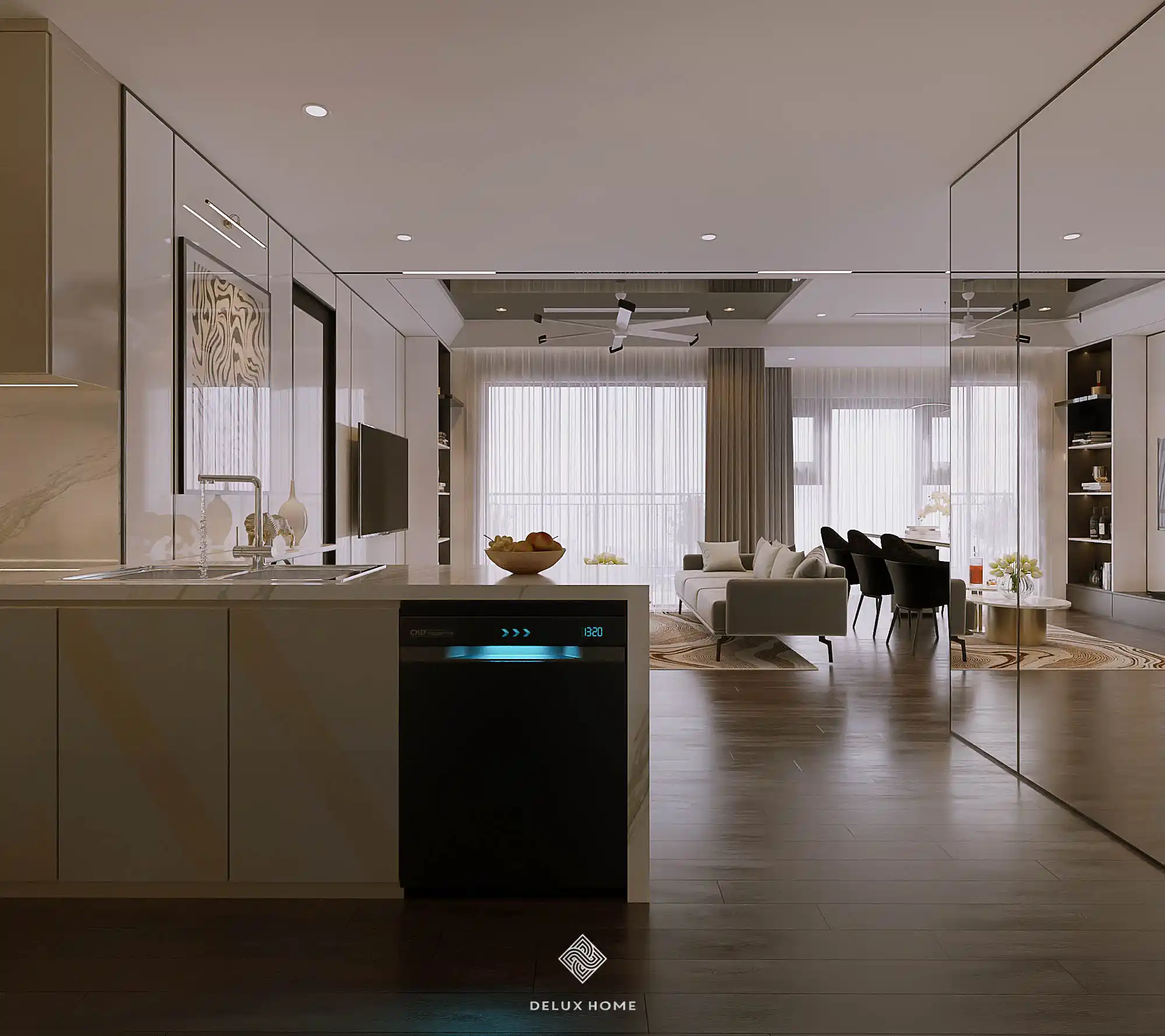Dự án chung cư Masteri West Heights - chị Nghi - phòng bếp
