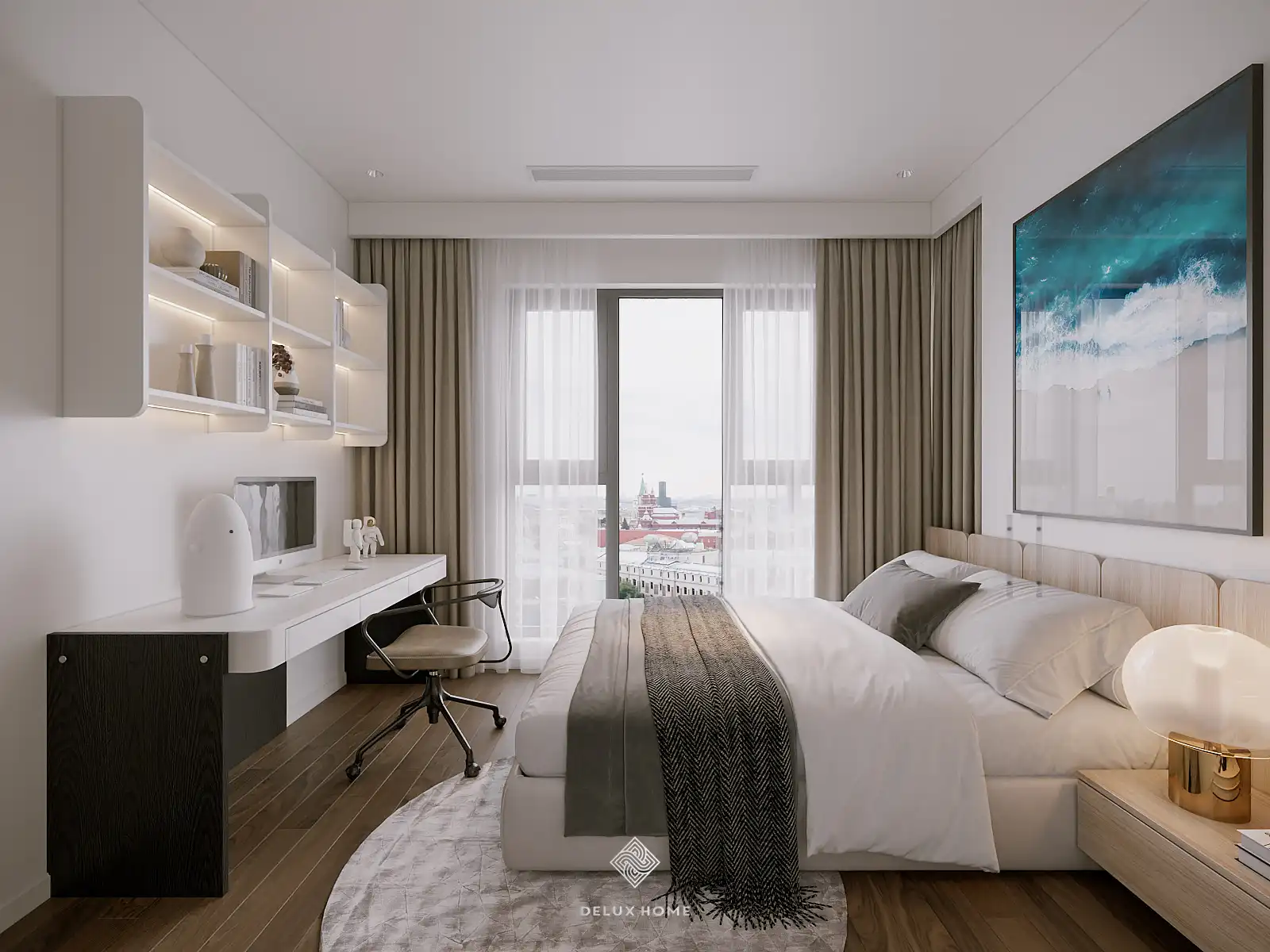 dự án chung cư Masteri West Heights - anh Đạt - phòng ngủ master