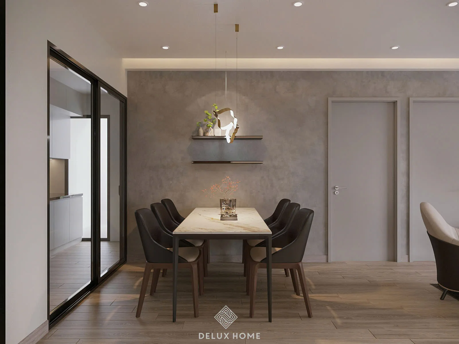 Dự án chung cư Moonloght An Lạc - chị Thu - phòng bếp