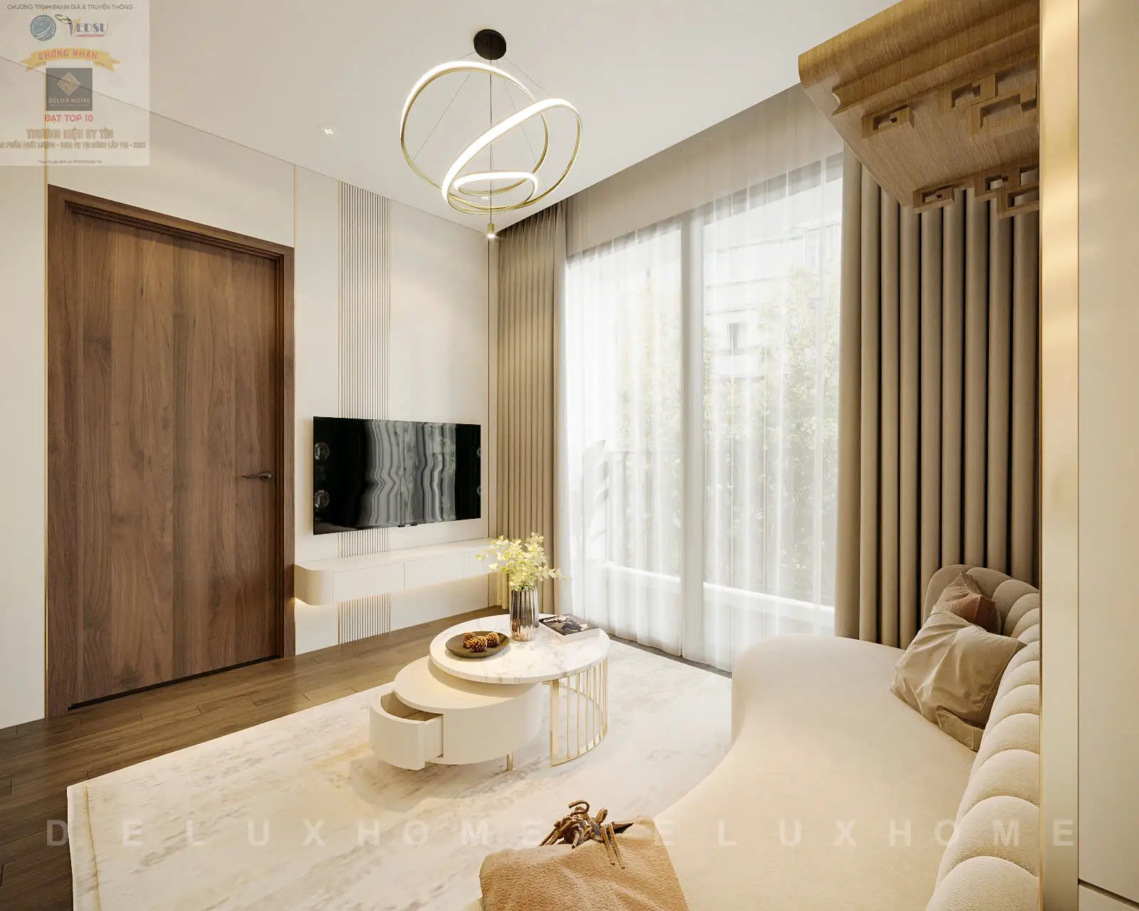 Dự án chung cư SA5 The Sakura - chị Hà - phòng khách