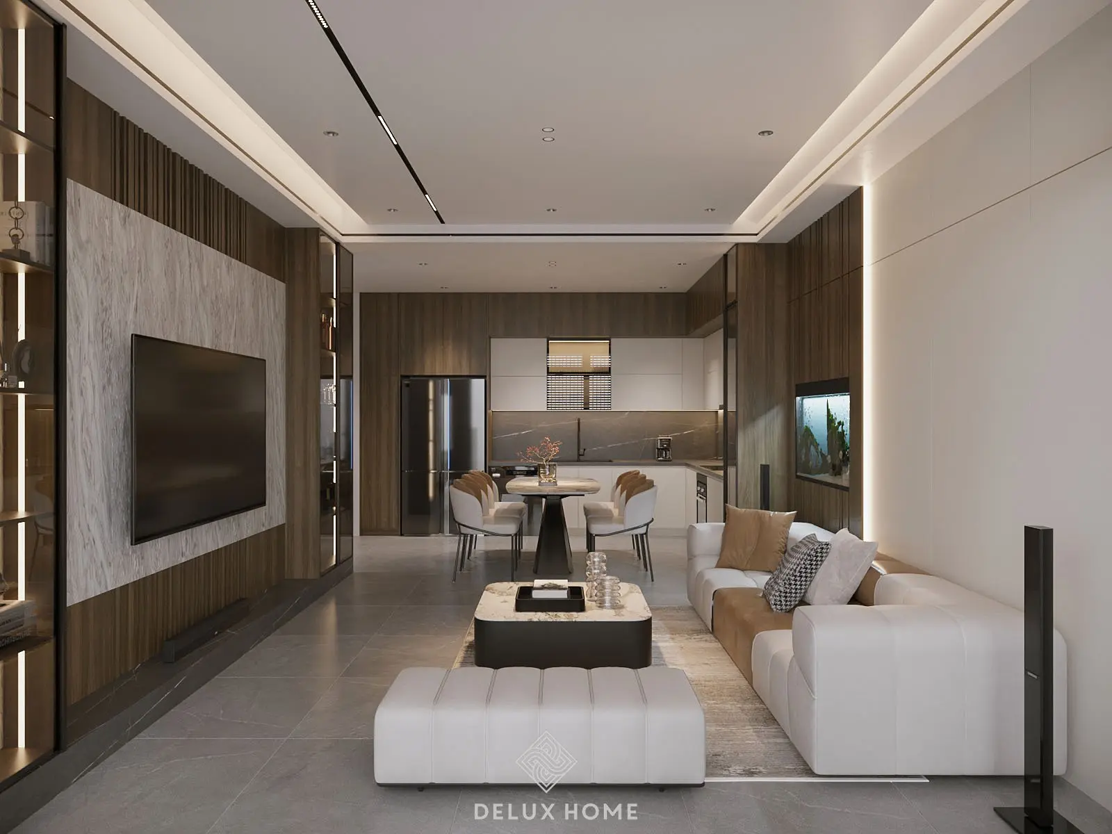 Dự án nhà phố Hà Đông - Anh Toàn - phòng khách