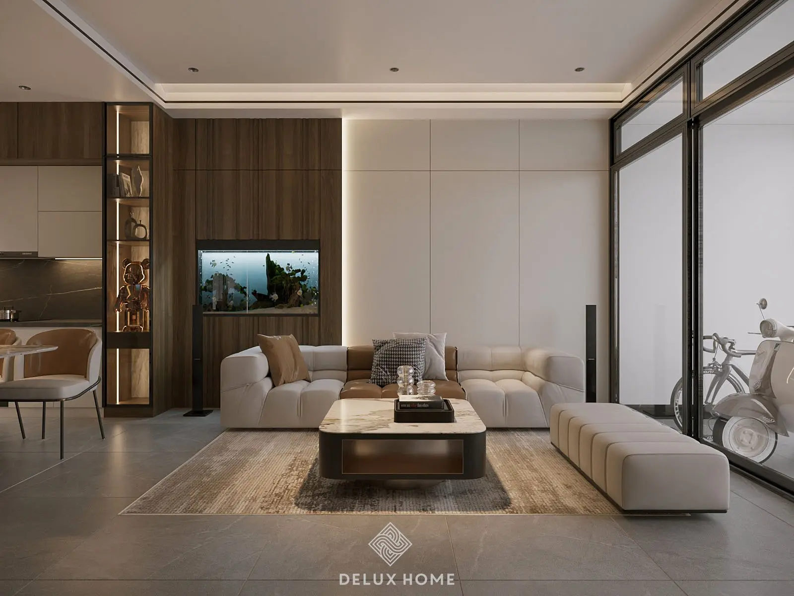 Dự án nhà phố Hà Đông - Anh Toàn - phòng khách