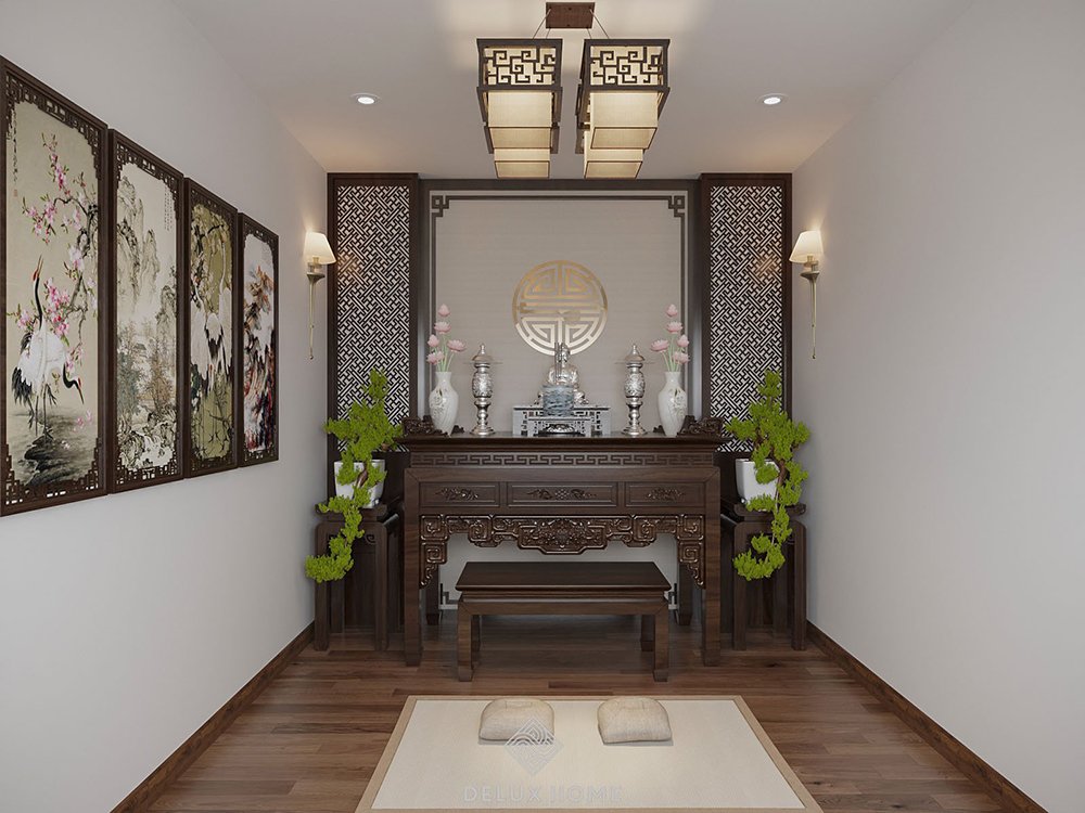 Dự án nhà phố Hà Đông - Anh Toàn - phòng thờ