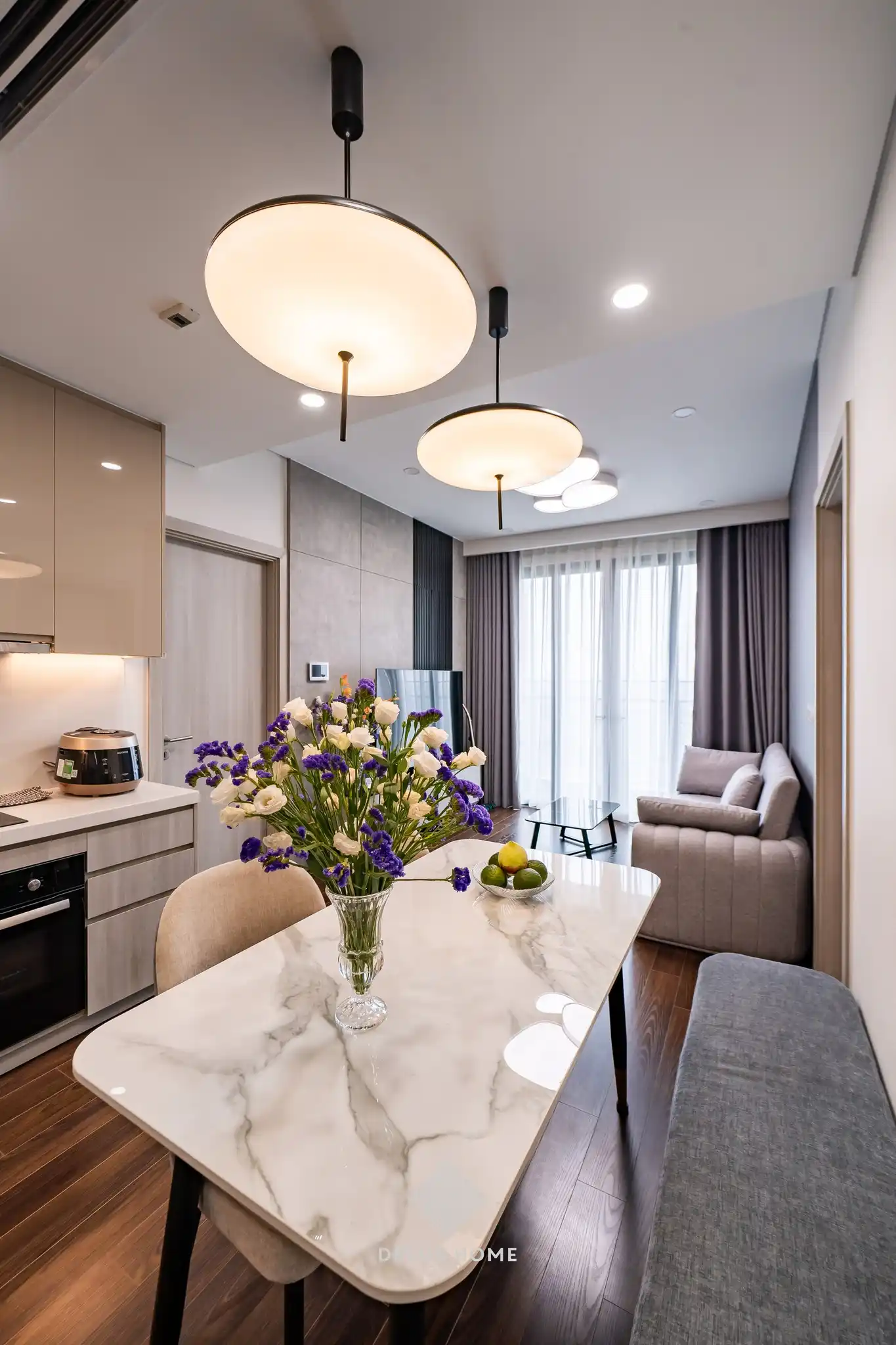 Dự án thi công chung cư Masteri West Heights - chị Hiền - phòng bếp
