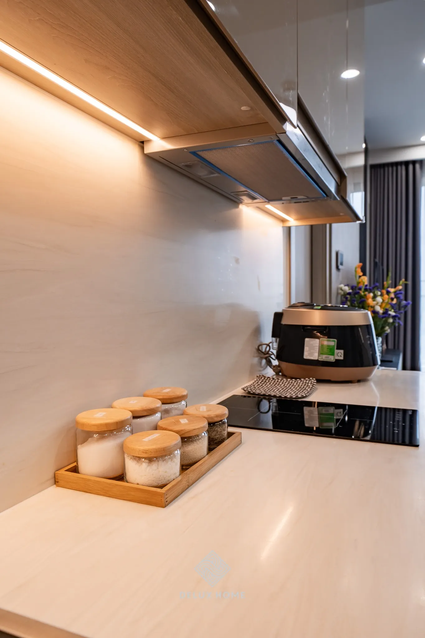 Dự án thi công chung cư Masteri West Heights - chị Hiền - phòng bếp