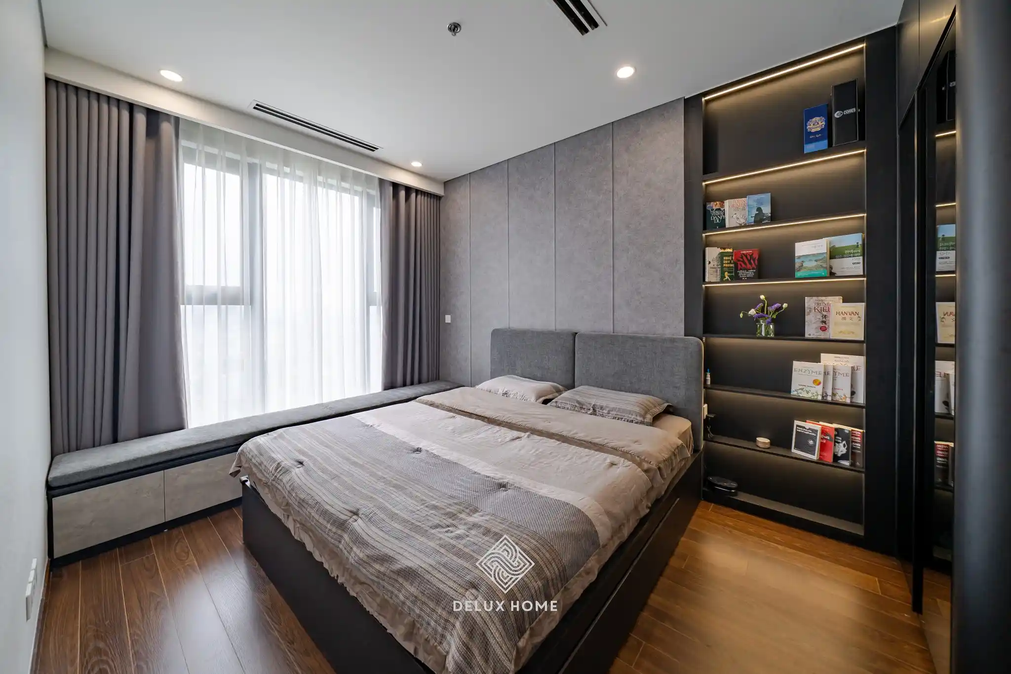 Dự án thi công chung cư Masteri West Heights - chị Hiền - phòng ngủ
