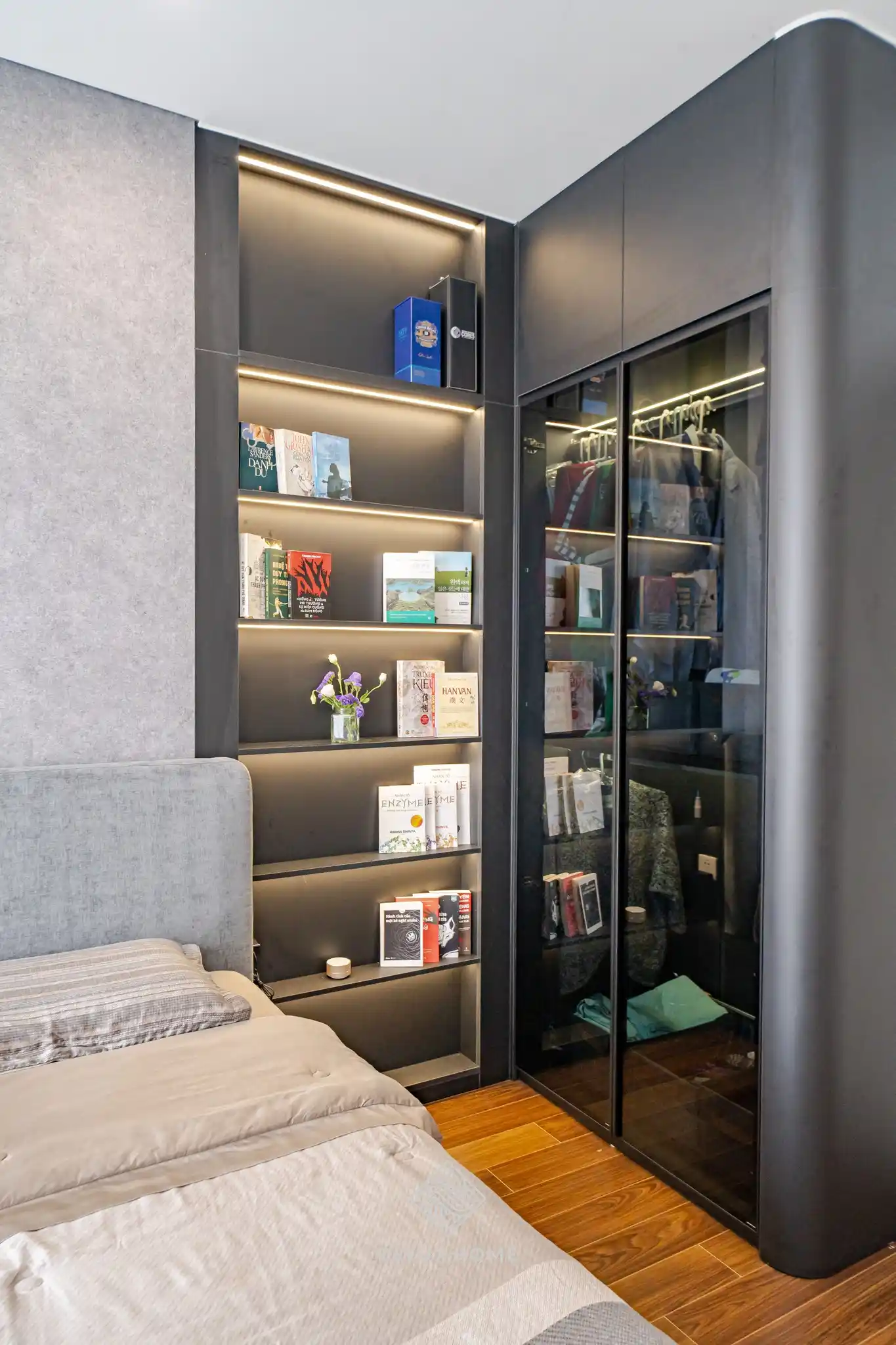 Dự án thi công chung cư Masteri West Heights - chị Hiền - phòng ngủ