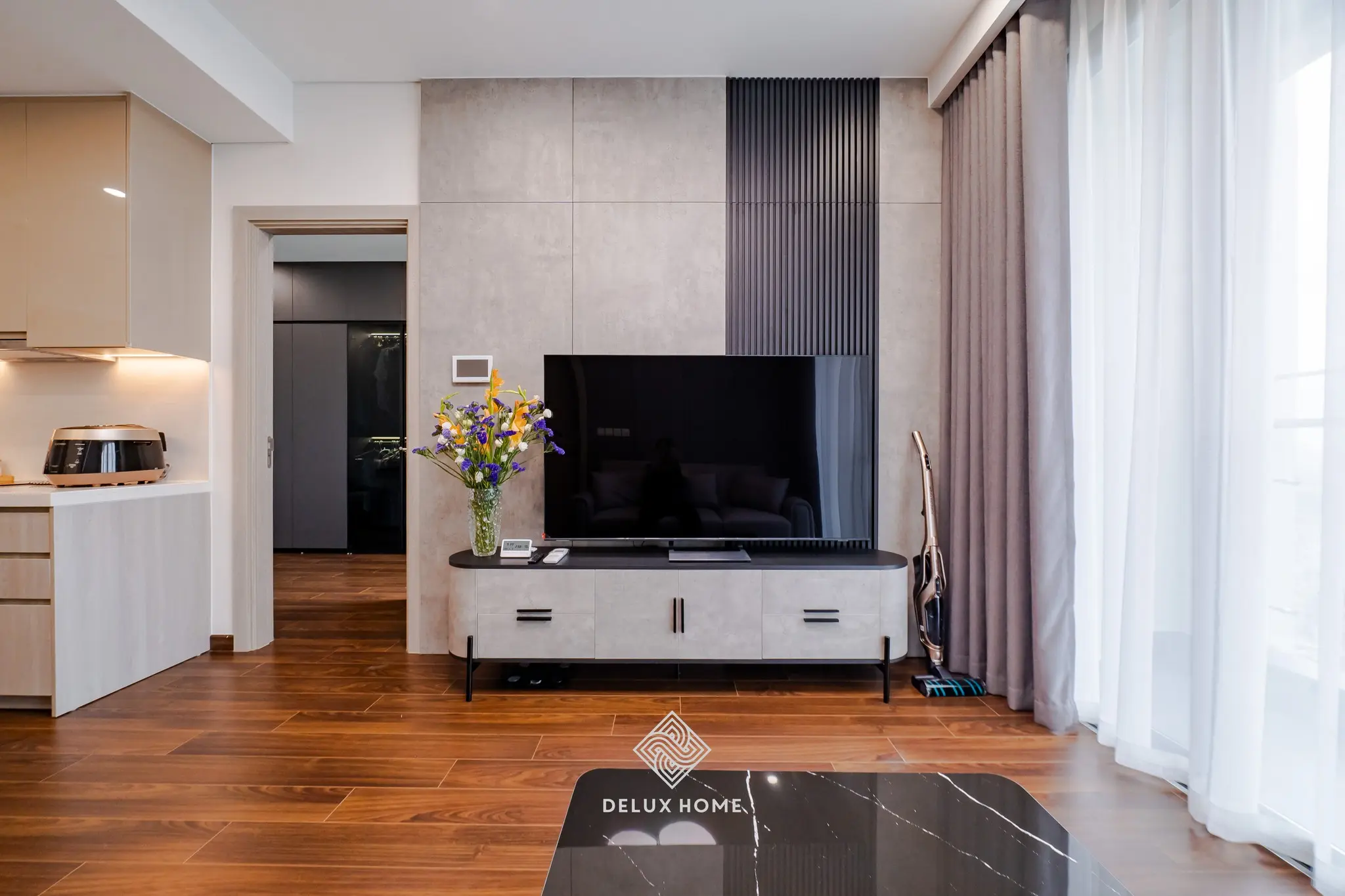 Dự án thi công chung cư Masteri West Heights - chị Hiền - phòng khách