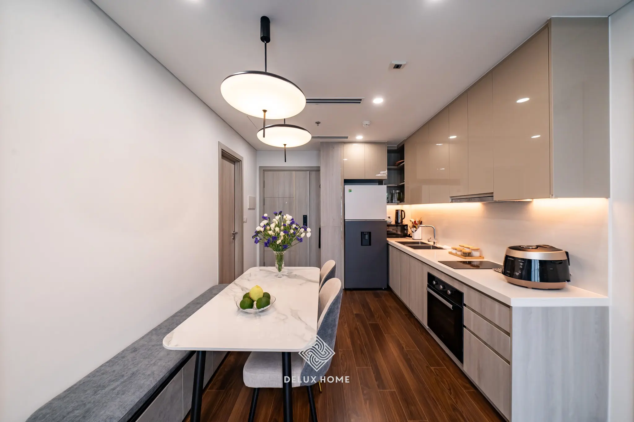 Dự án thi công chung cư Masteri West Heights - chị Hiền - phòng bếp