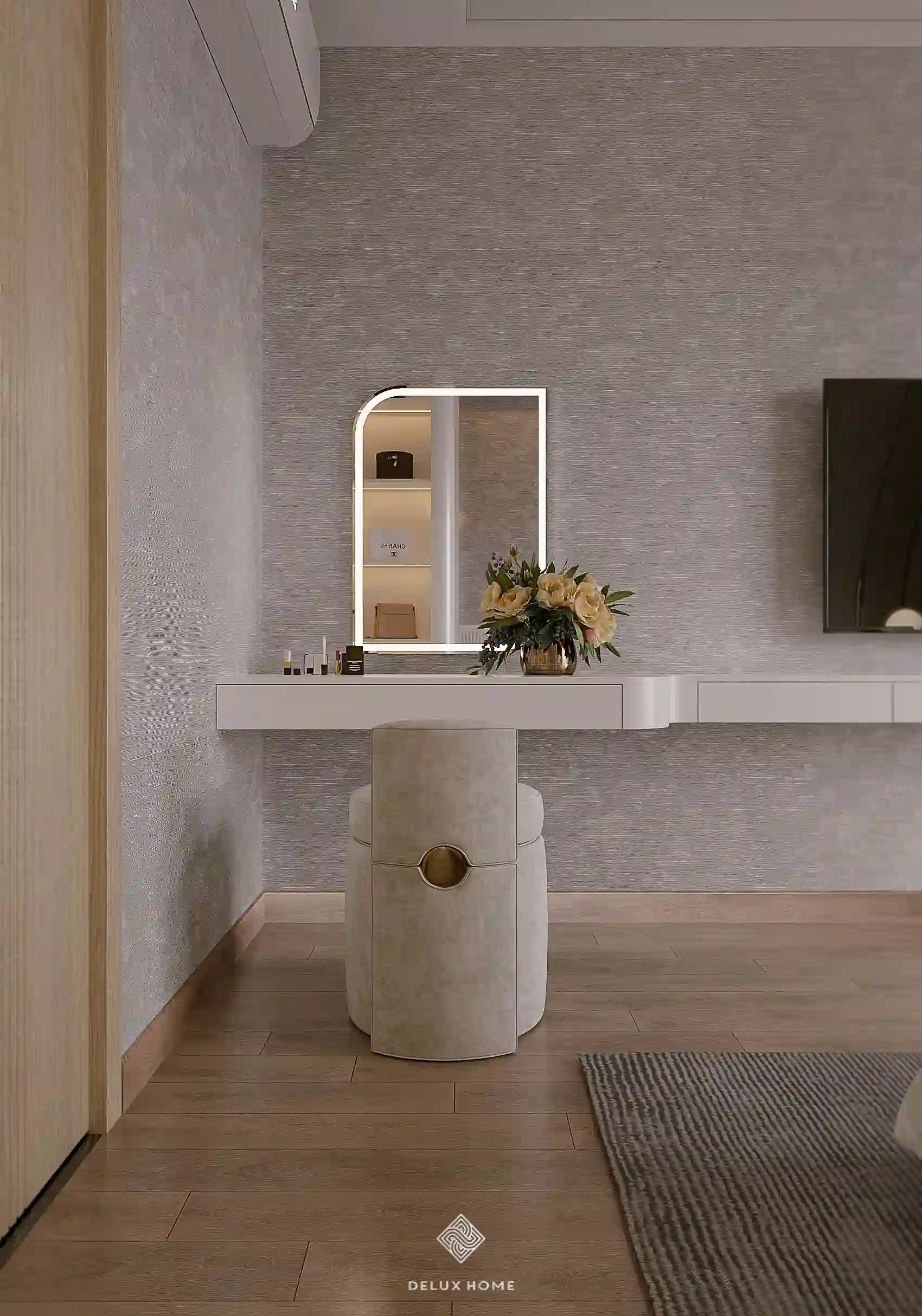 Dự án thiết kế nhà phố Quảng Ninh - Chị Thư phòng ngủ