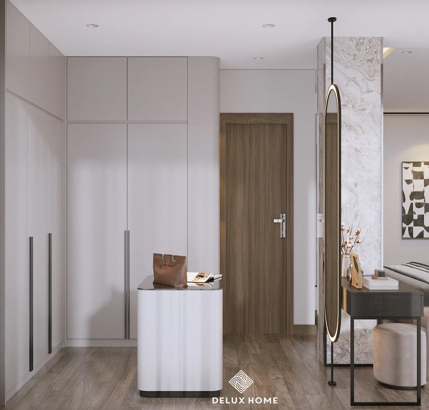 Dự án thiết kế nội thất nhà phố Trần Phú - chị Dung phòng ngủ