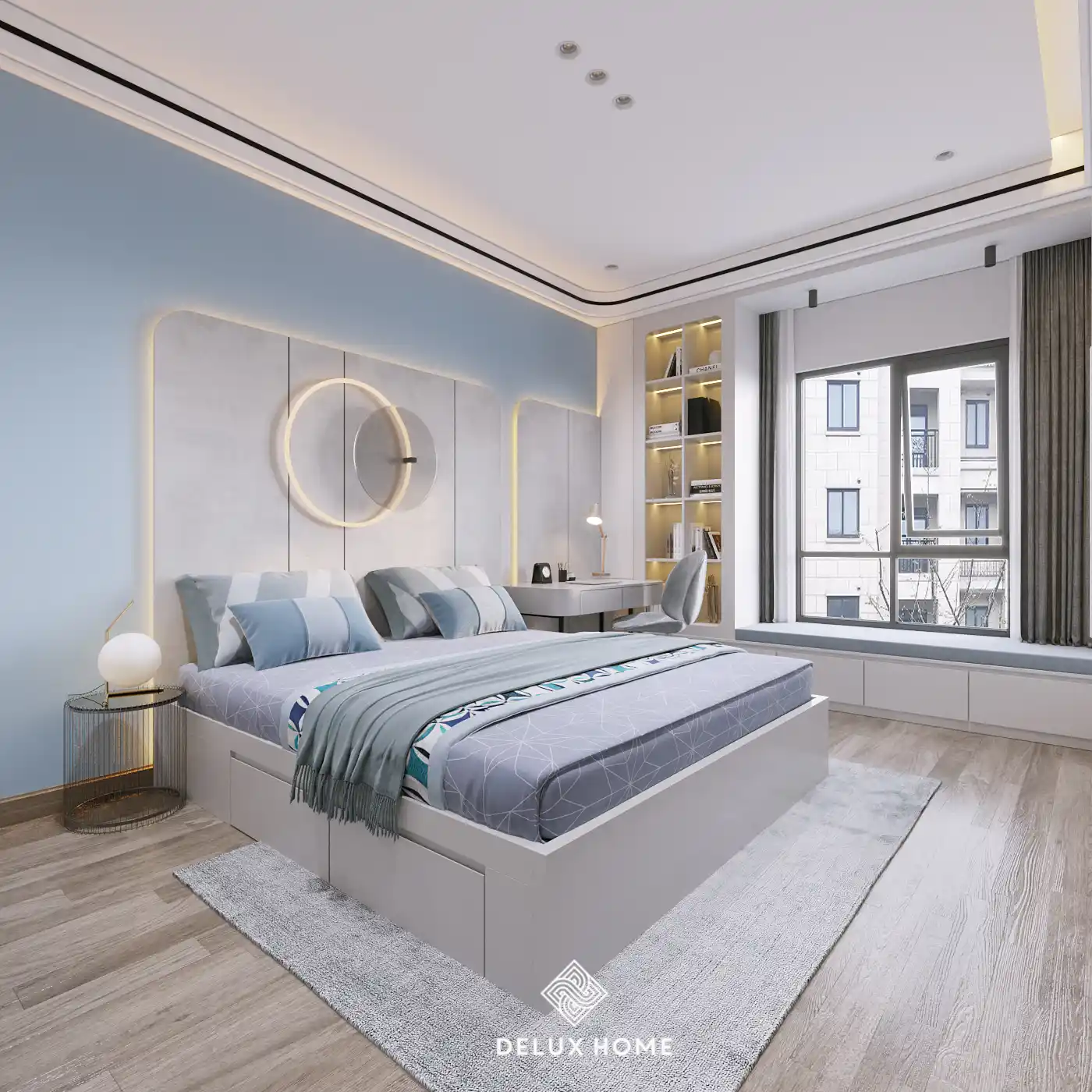 Dự án thiết kế nội thất nhà phố Trần Phú - chị Dung phòng ngủ