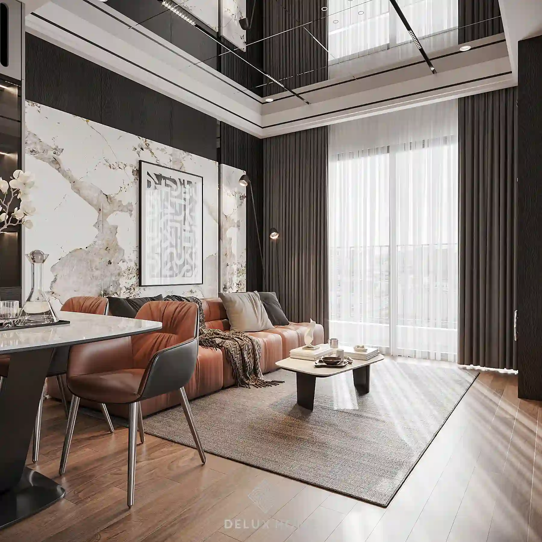 Dự án thiết kế chung cư SA5 The Sakura - anh Minh phòng khách