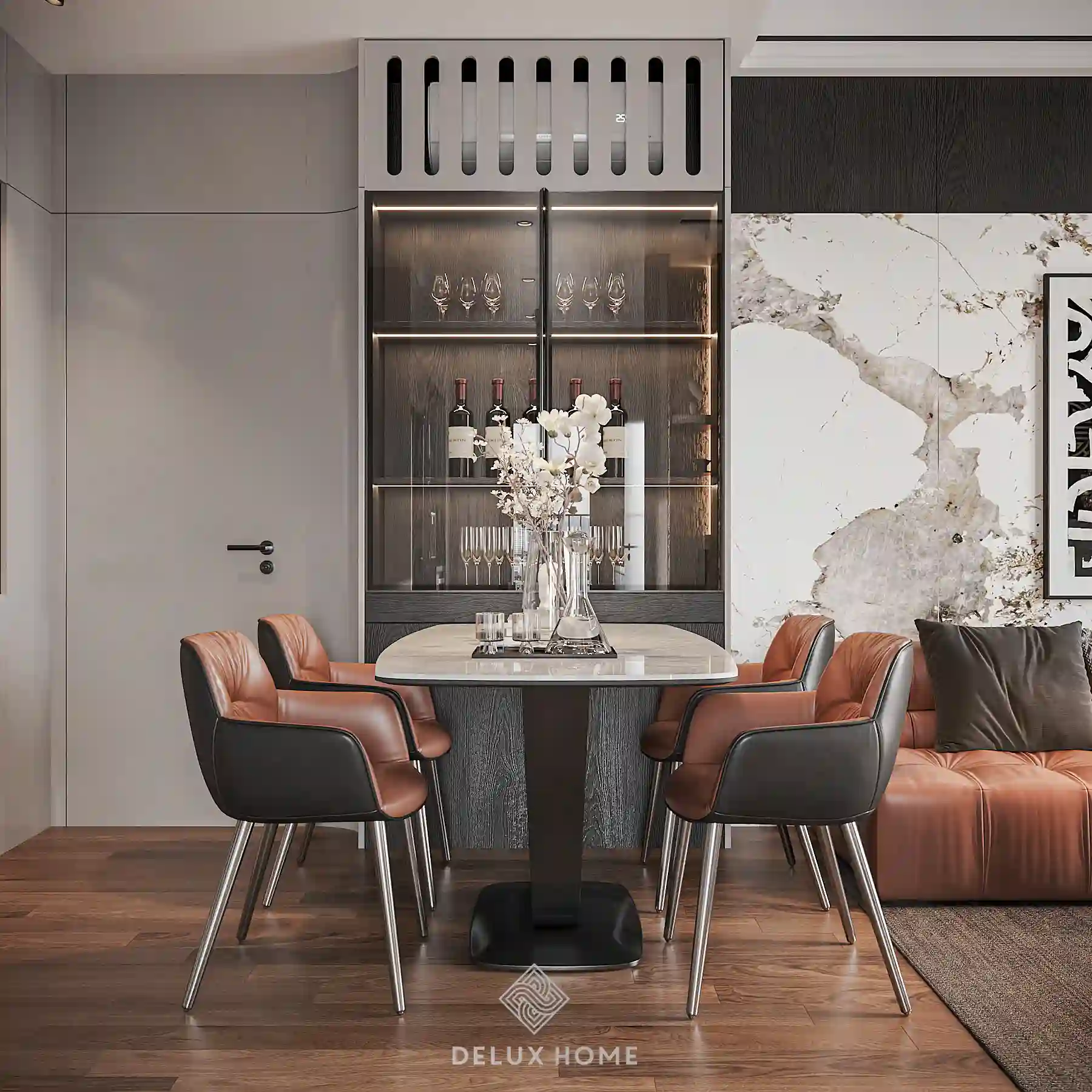 Dự án thiết kế chung cư SA5 The Sakura - anh Minh phòng bếp - ăn