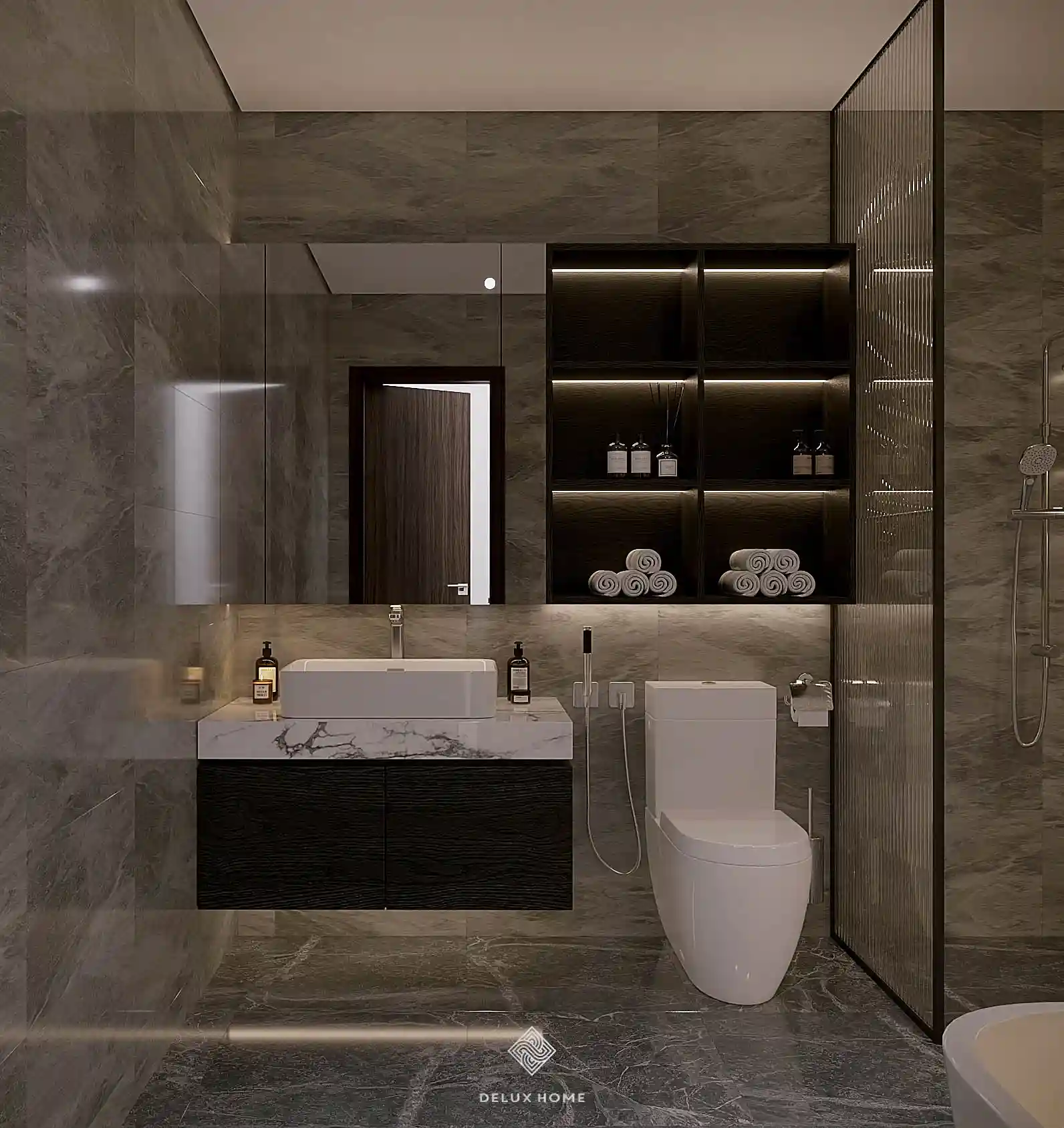 Dự án thiết kế nhà phố Hải Dương - anh Tiến phòng ngủ