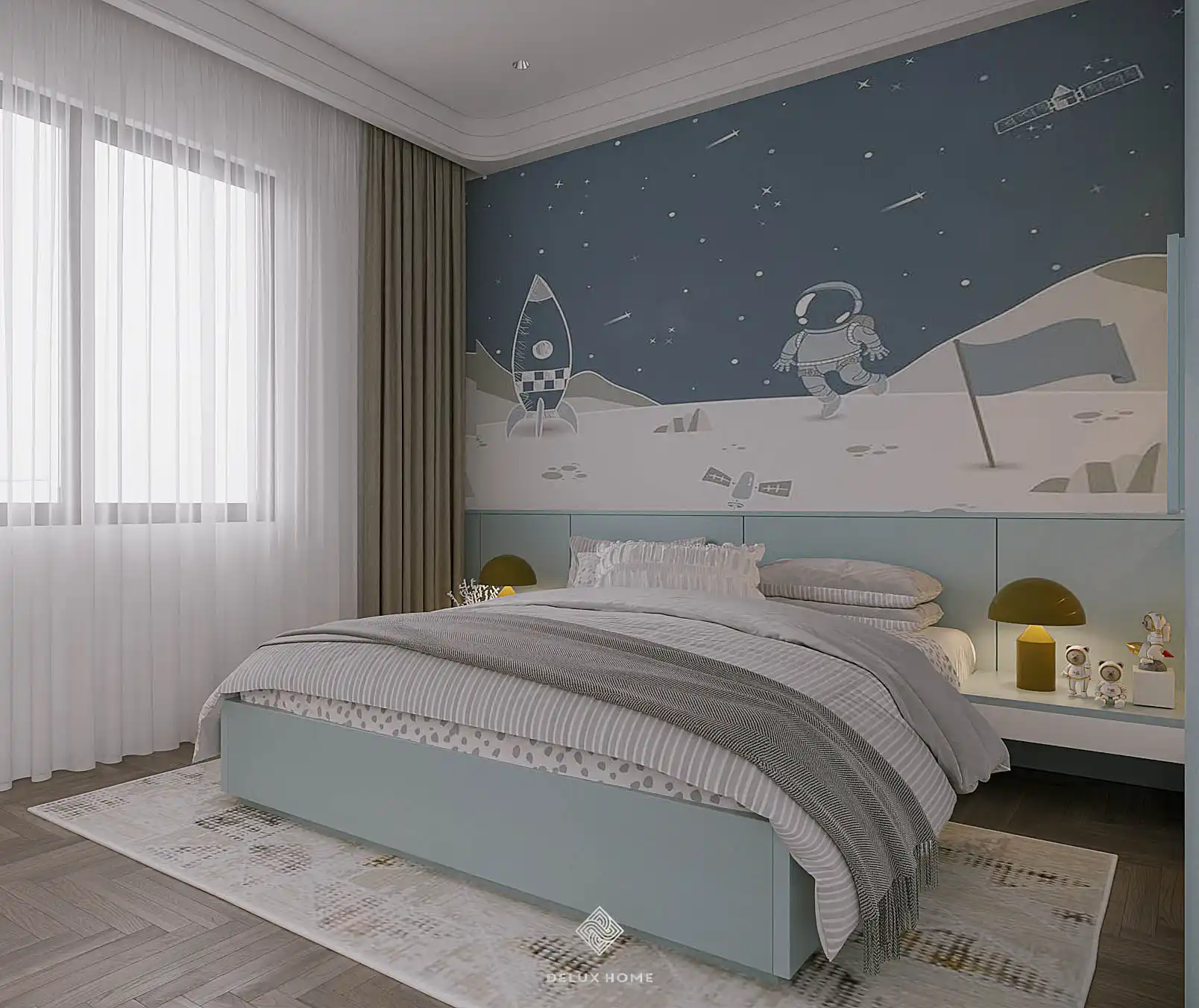 Dự án thiết kế nhà phố Hải Dương - anh Tiến phòng ngủ